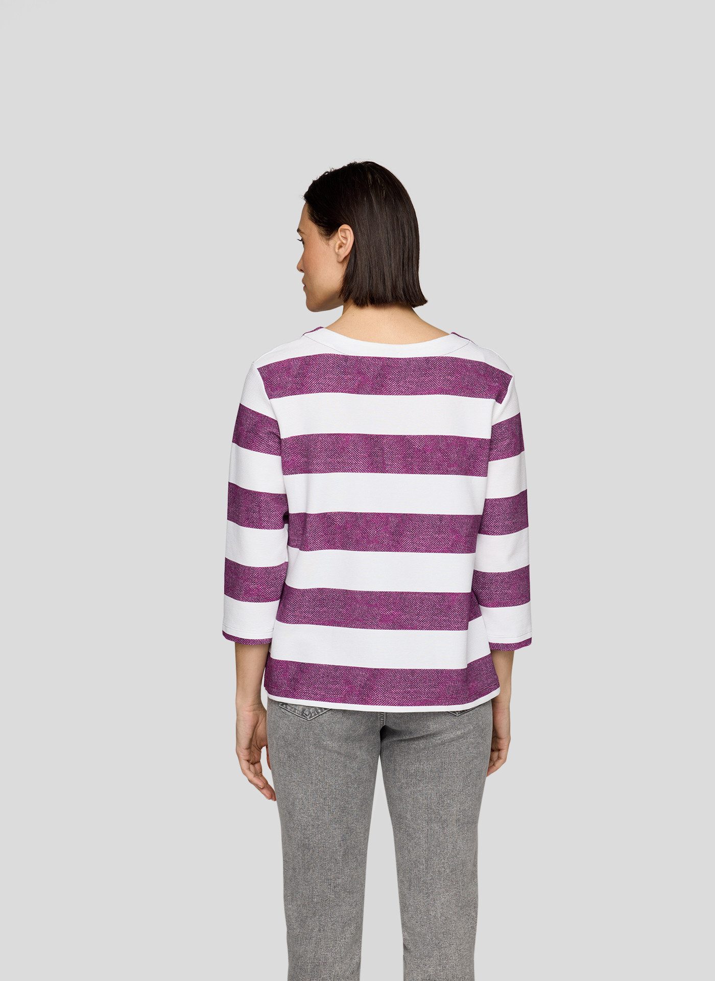 Rabe 3/4-Arm-Shirt im Streifen-Design und mit günstig online kaufen