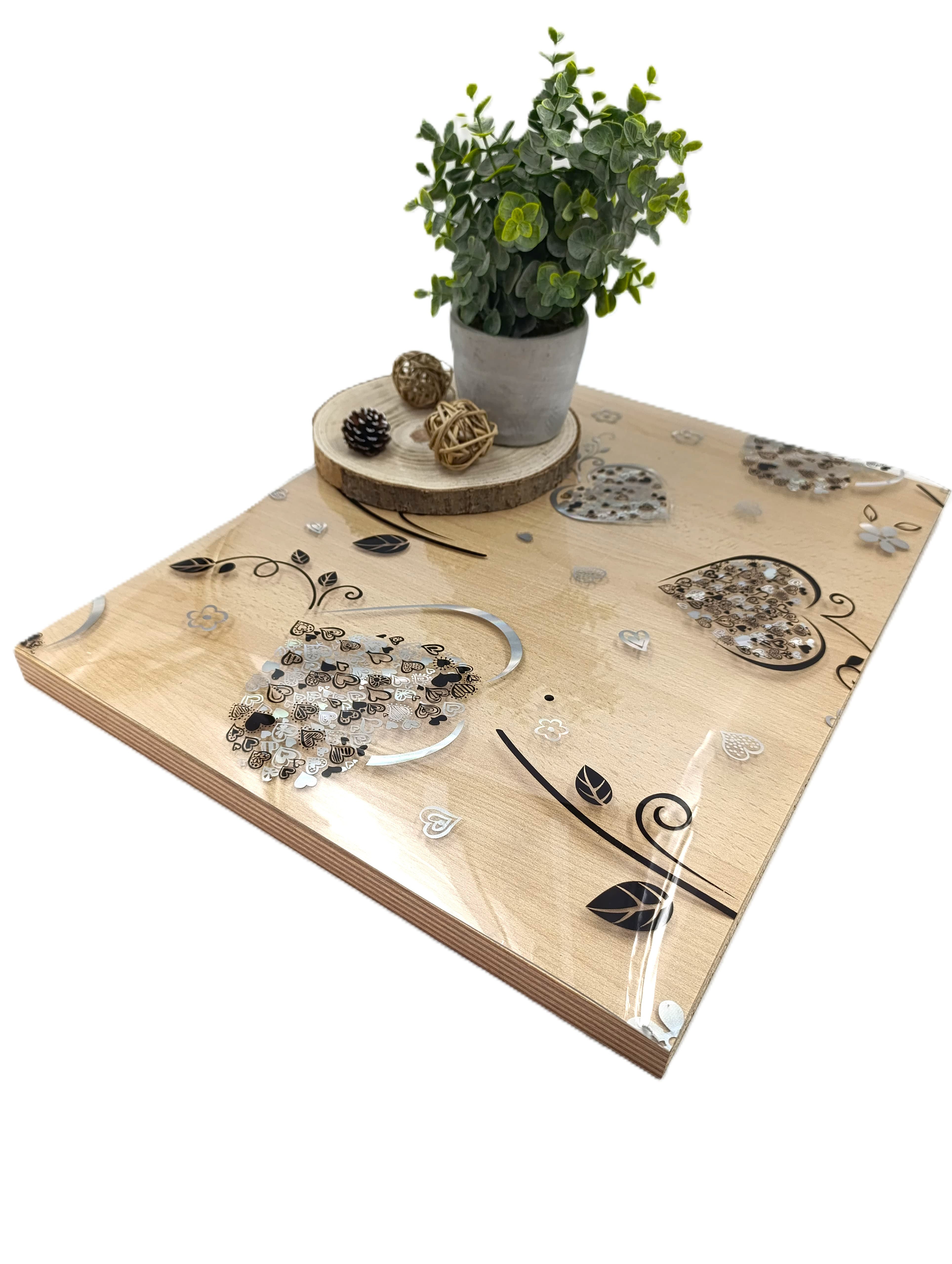 Jirex Trading Company PVC-Auflage Tischfolie*Tischdecke*PVC*Tischschutz*1,5mm Muster Modern Holografisch