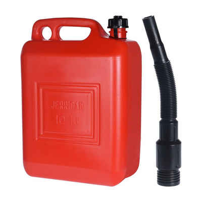 HTI-Living Benzinkanister Benzinkanister rot 10 Liter (Stück, 1 St., 1 Kanister 1 Trichter), Ölkanister Kanister