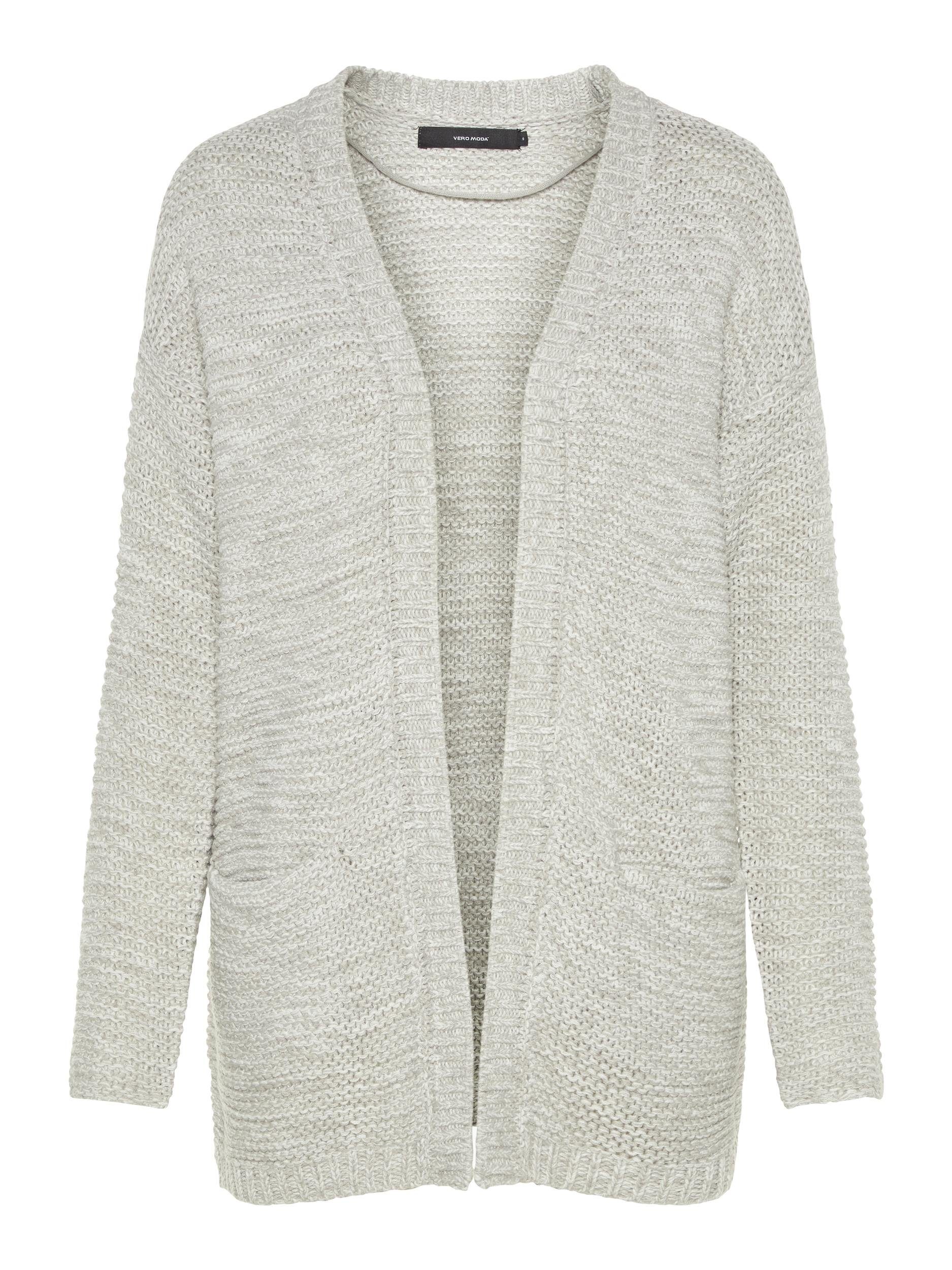 light Moda VMNO melange LS Cardigan grey NAME Vero