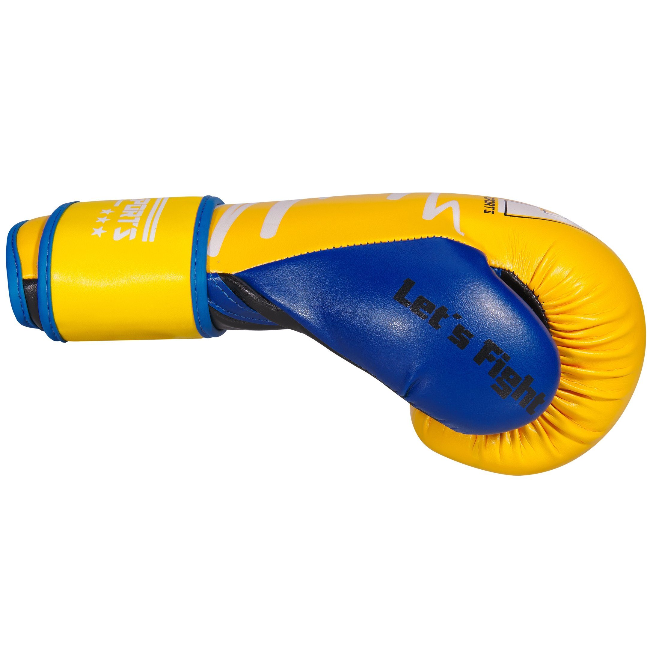 Yellow BAY-Sports Boxhandschuhe Kickboxen Boxen neon gelb Box-Handschuhe