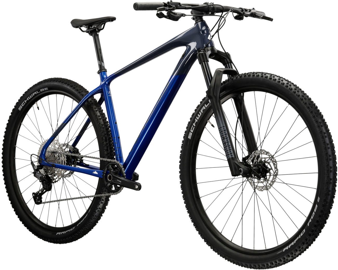 Kross Mountainbike Hardtail Level 8.0, 12 Gang Shimano DEORE M6100 Schaltwerk, Kettenschaltung, mit Carbon-Rahmen und -Gabel