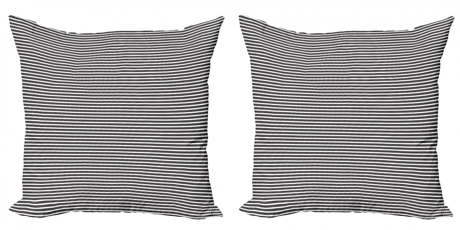 Accent Digitaldruck, Streifen Doppelseitiger abstrakte Modern Stück), (2 Abakuhaus Symmetric Moderne Kissenbezüge