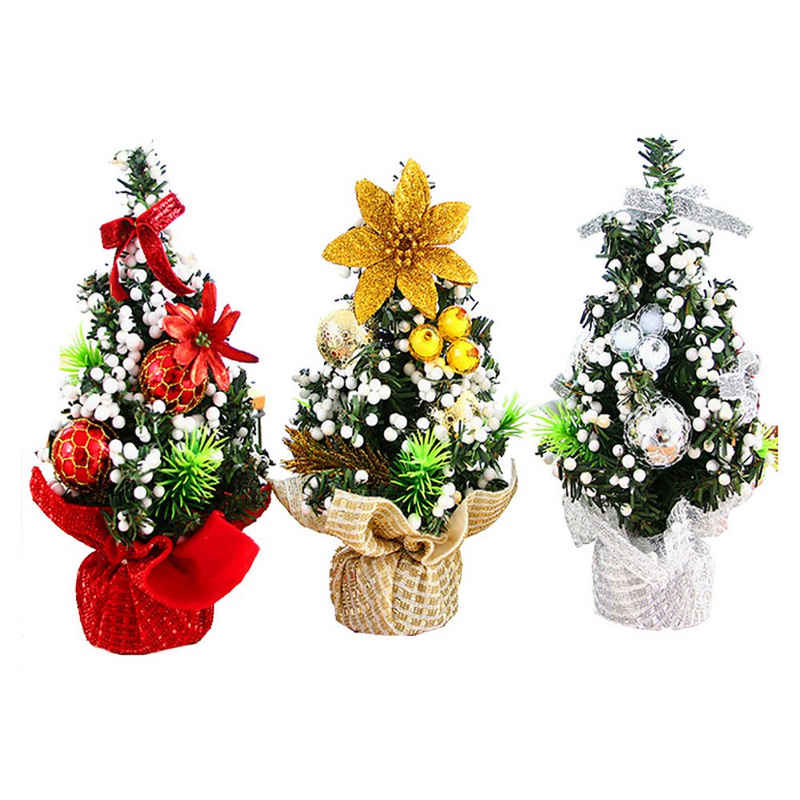 Aphollod Künstlicher Weihnachtsbaum Mini-künstlicher Weihnachtsbaum, Weihnachtskugel hängende Ornamente Kleine Weihnachtskiefer Dekoration