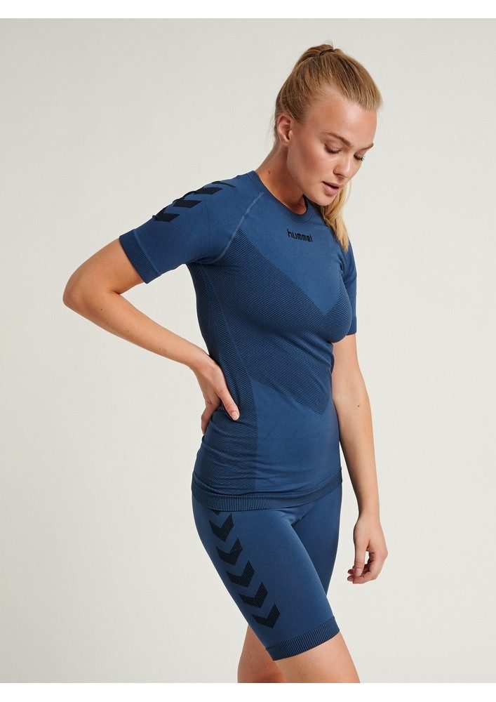 hummel Kurzarmshirt Funktionsunterwäsche Seamless Rundhals nahtlos denimbla günstig online kaufen