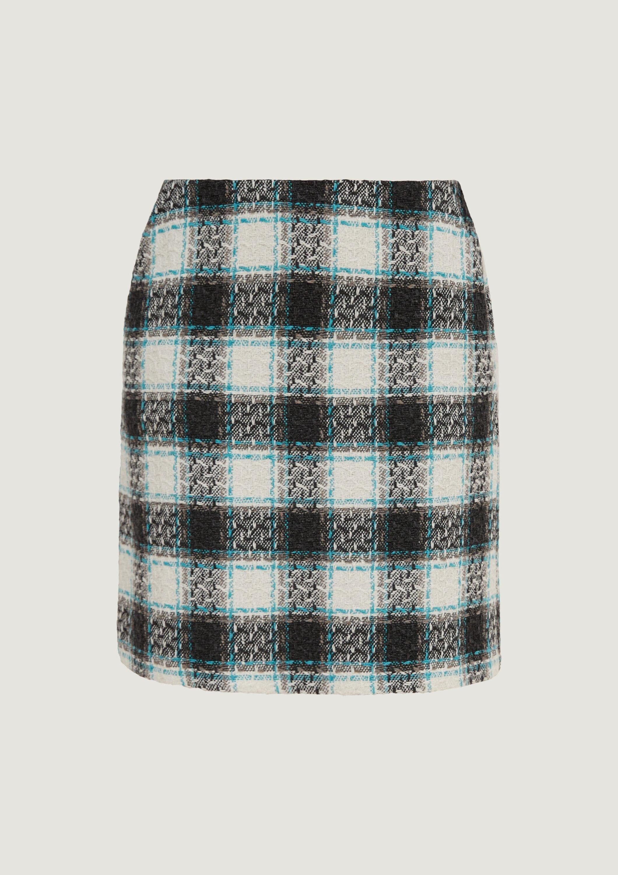 comma Minirock Rock Minirock aus Wollmix