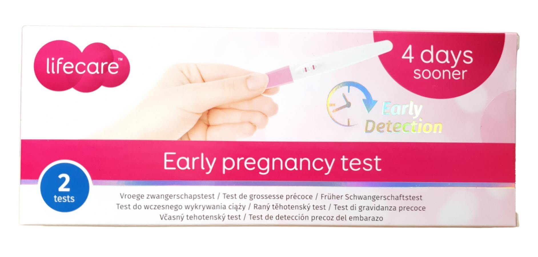 Spectrum Schwangerschafts-Teststreifen Schwangerschaftsfrühtest 2 Stück  Schwangerschaftstest Mittelstrahl