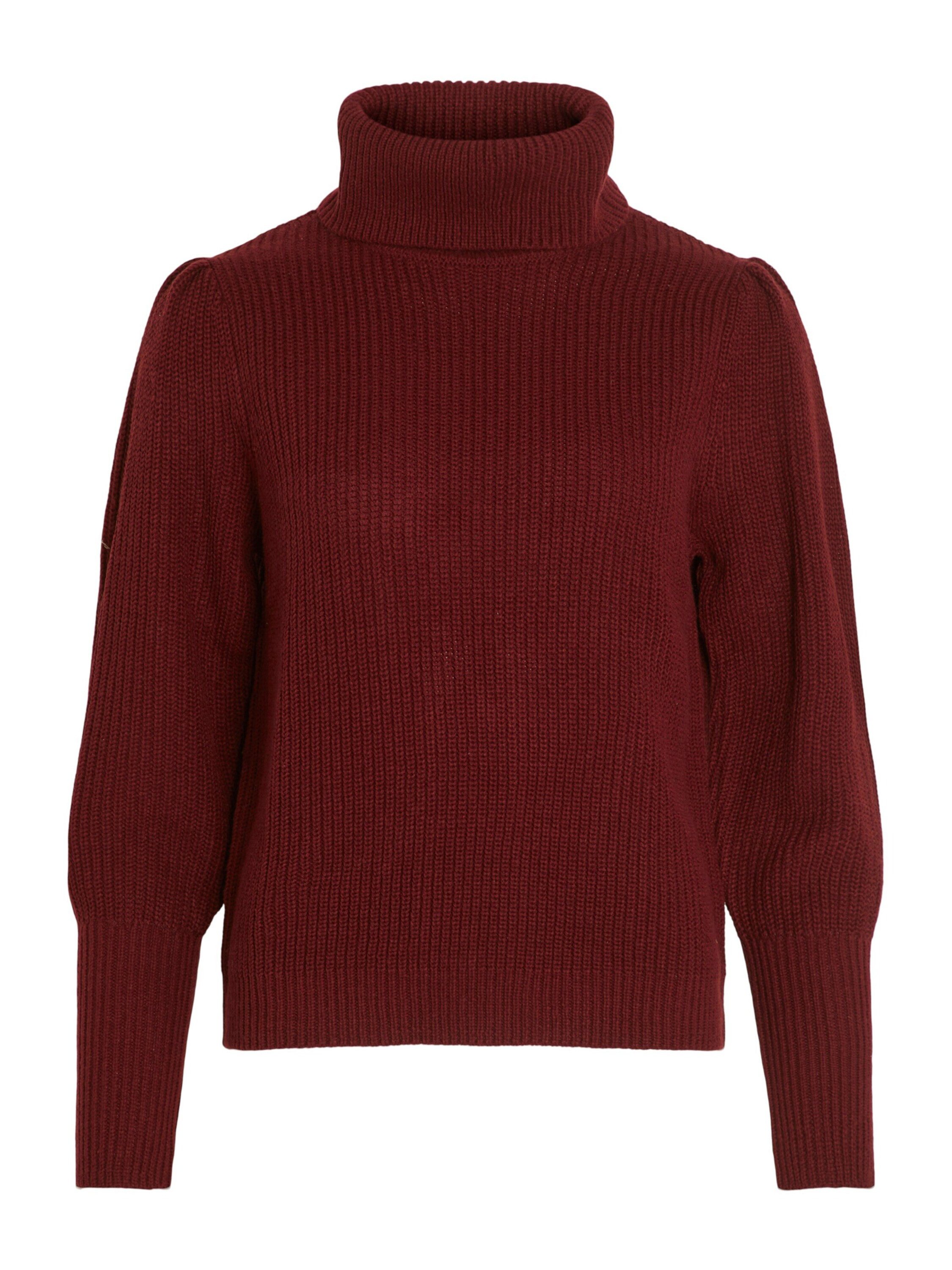 Vila Rollkragenpullover VILOU (1-tlg) Drapiert/gerafft