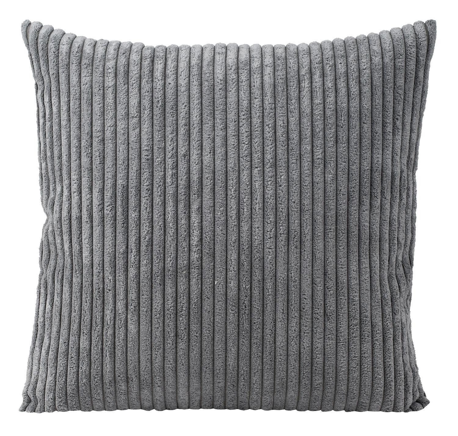 Gözze Kissenhülle ANAFI, 40x40 cm, Anthrazit, Polyester, Cordoptik, (1 Stück), mit Reißverschluss