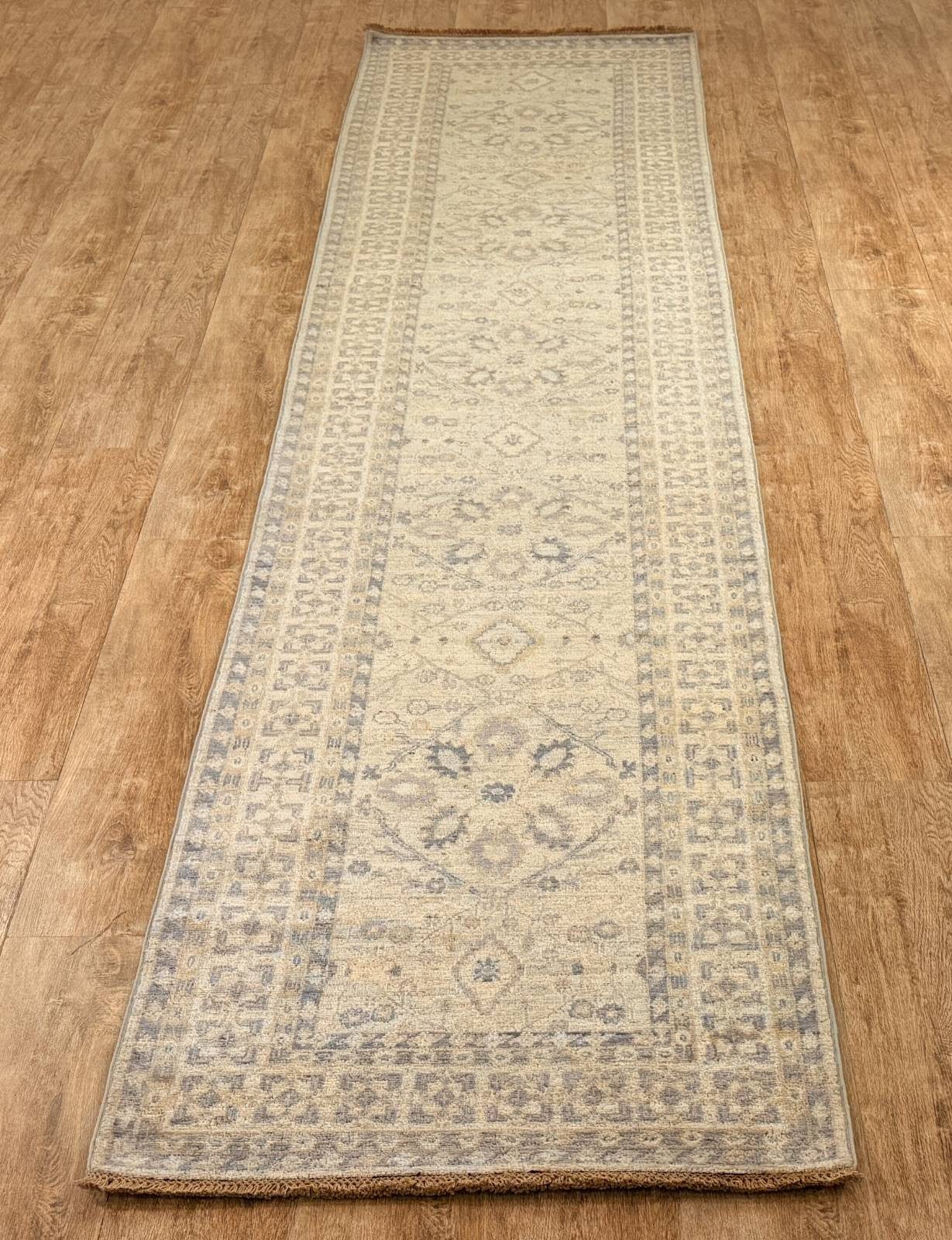 Rug Studios Teppich ZIEGLER-FARAHAN ORIGINAL, Rechteckig, Höhe: 8 mm, Handgeknüpft, 81 x 401 cm, Beige