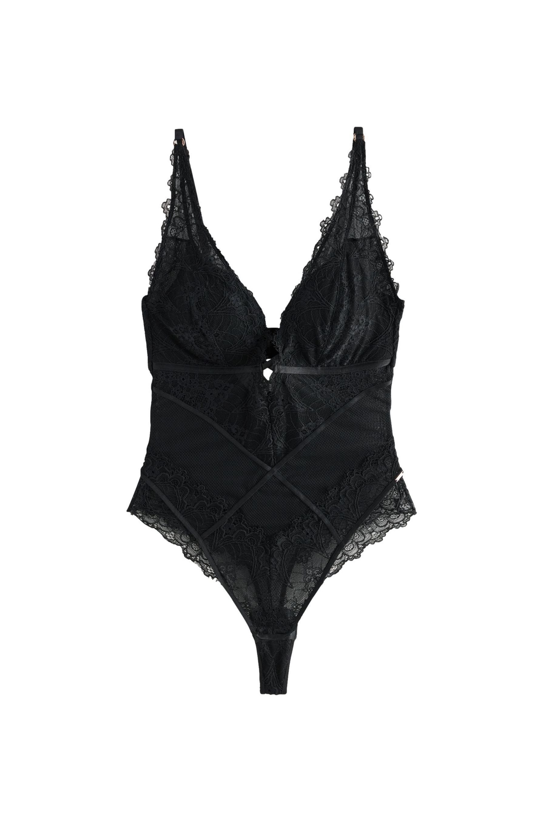 LIPSY Stringbody Lipsy Body mit Spitze, tiefem Ausschnitt und Tanga (1-tlg)