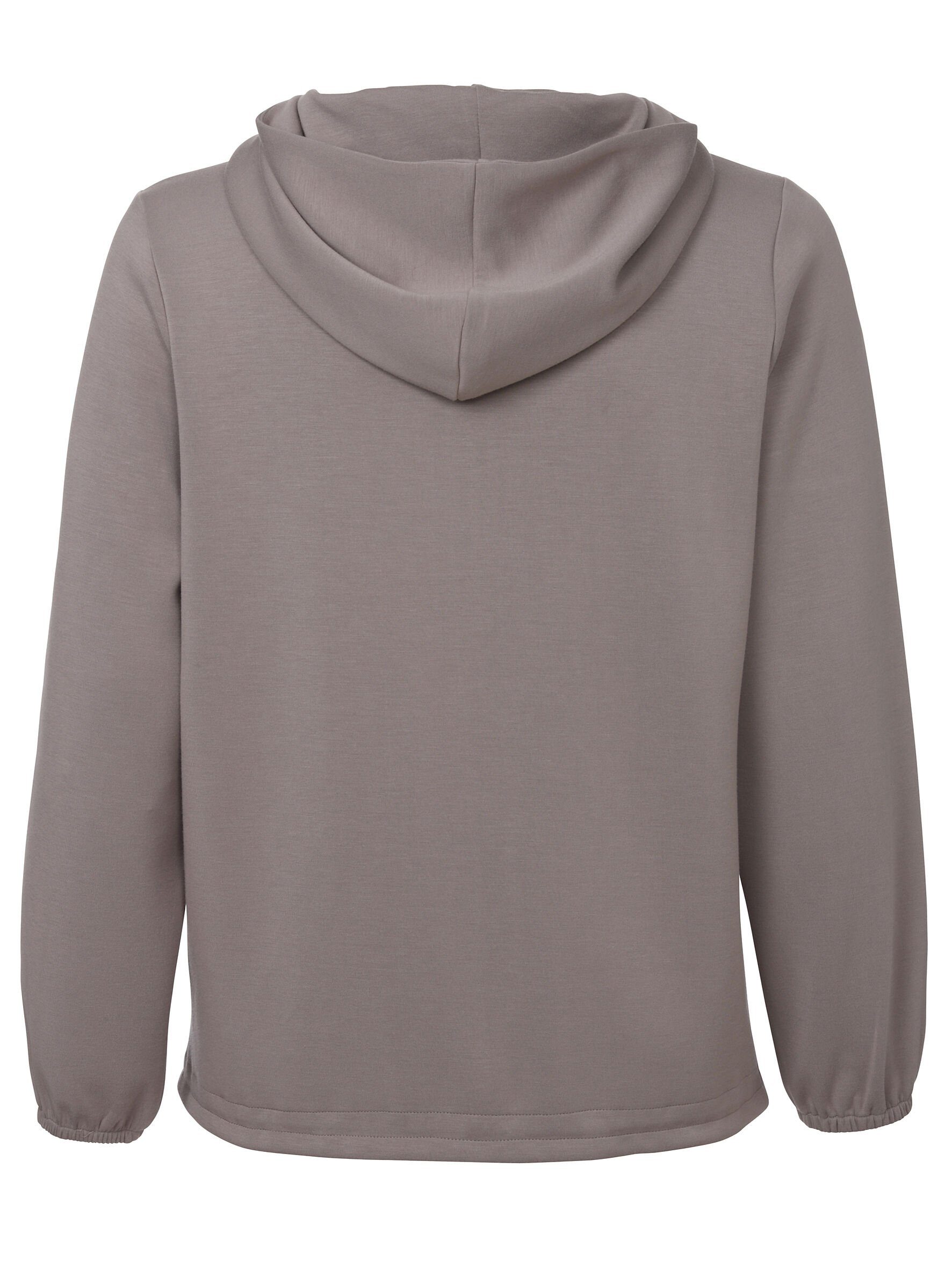 FRAPP Kapuzenstrickjacke mit elastischen Enden günstig online kaufen