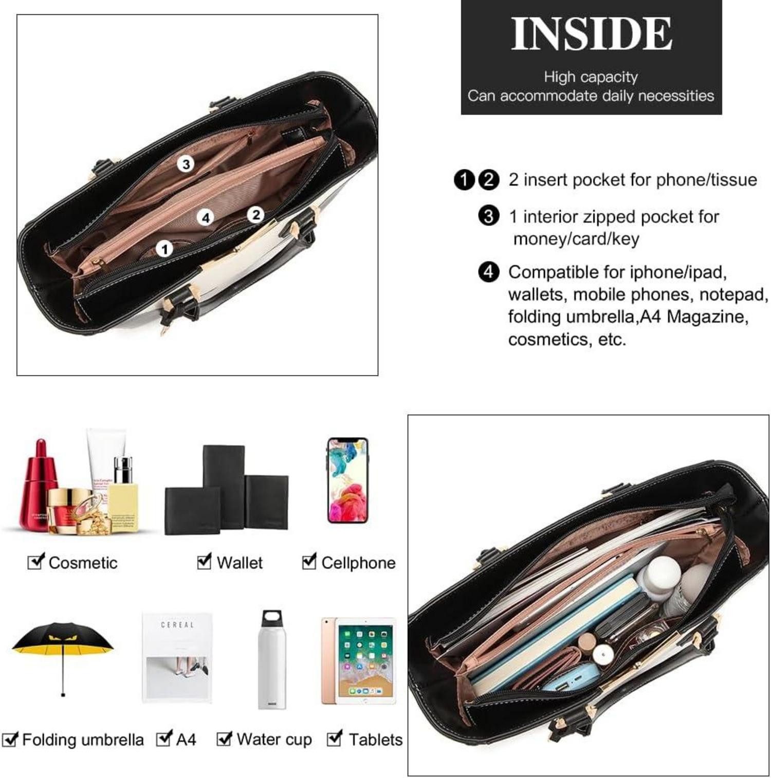 LuxusKollektion Handtasche Damen Handtasche Schultertasche Shopper günstig online kaufen