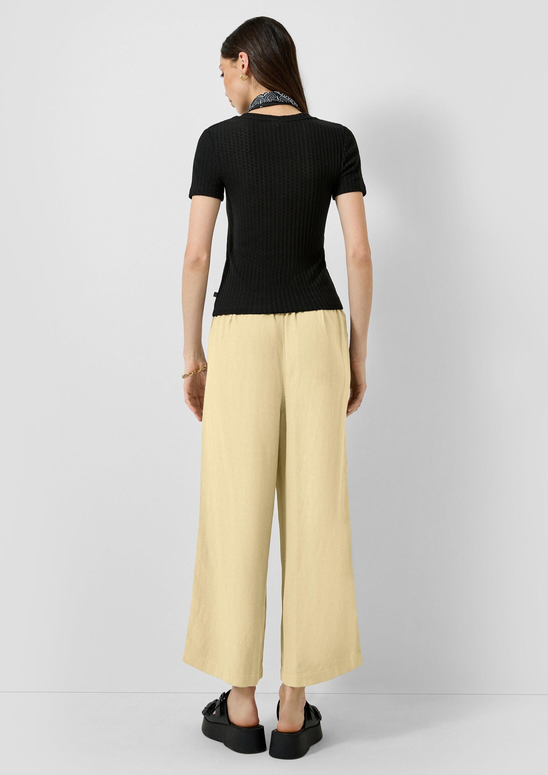QS Culotte Hose Leinenmix-Culotte
