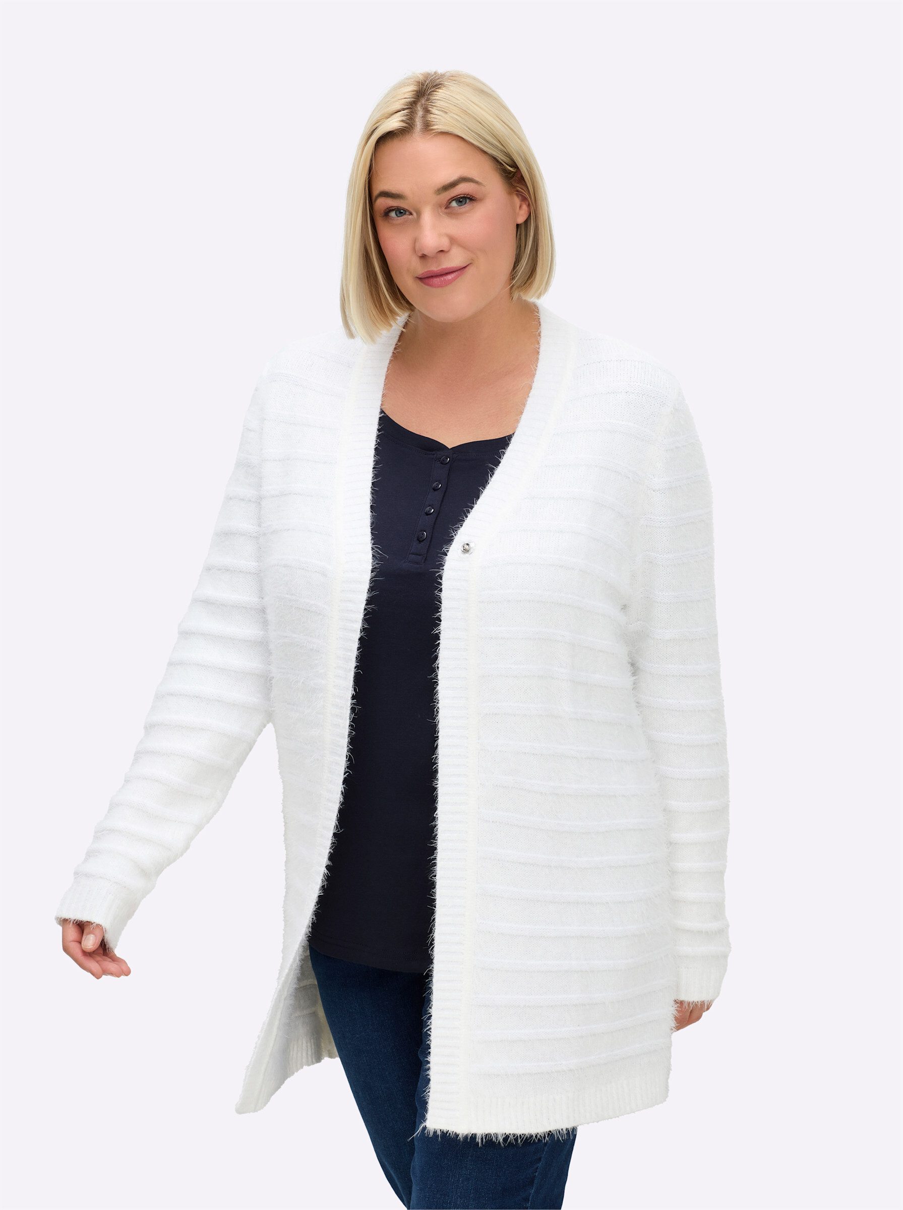 Sheego Strickjacke Strickjacke . günstig online kaufen