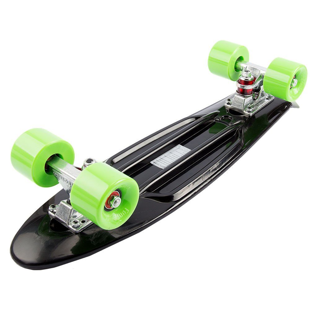 FunTomia Miniskateboard Kinder Cruiserboard Miniboard 57cm mit oder ohne LED Leuchtrollen – Bild 3 von 5