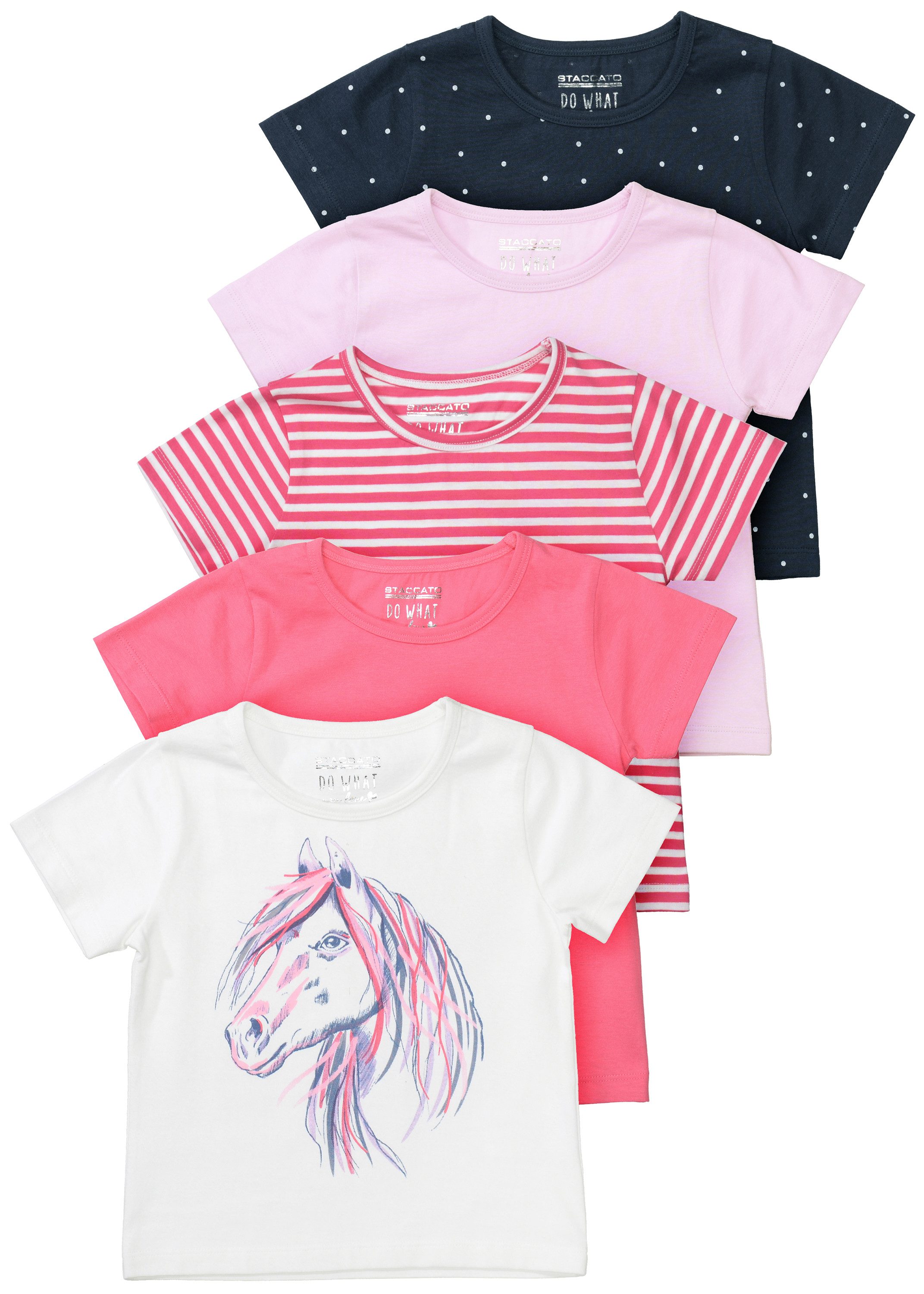 STACCATO T-Shirt Pferd 5-er Set