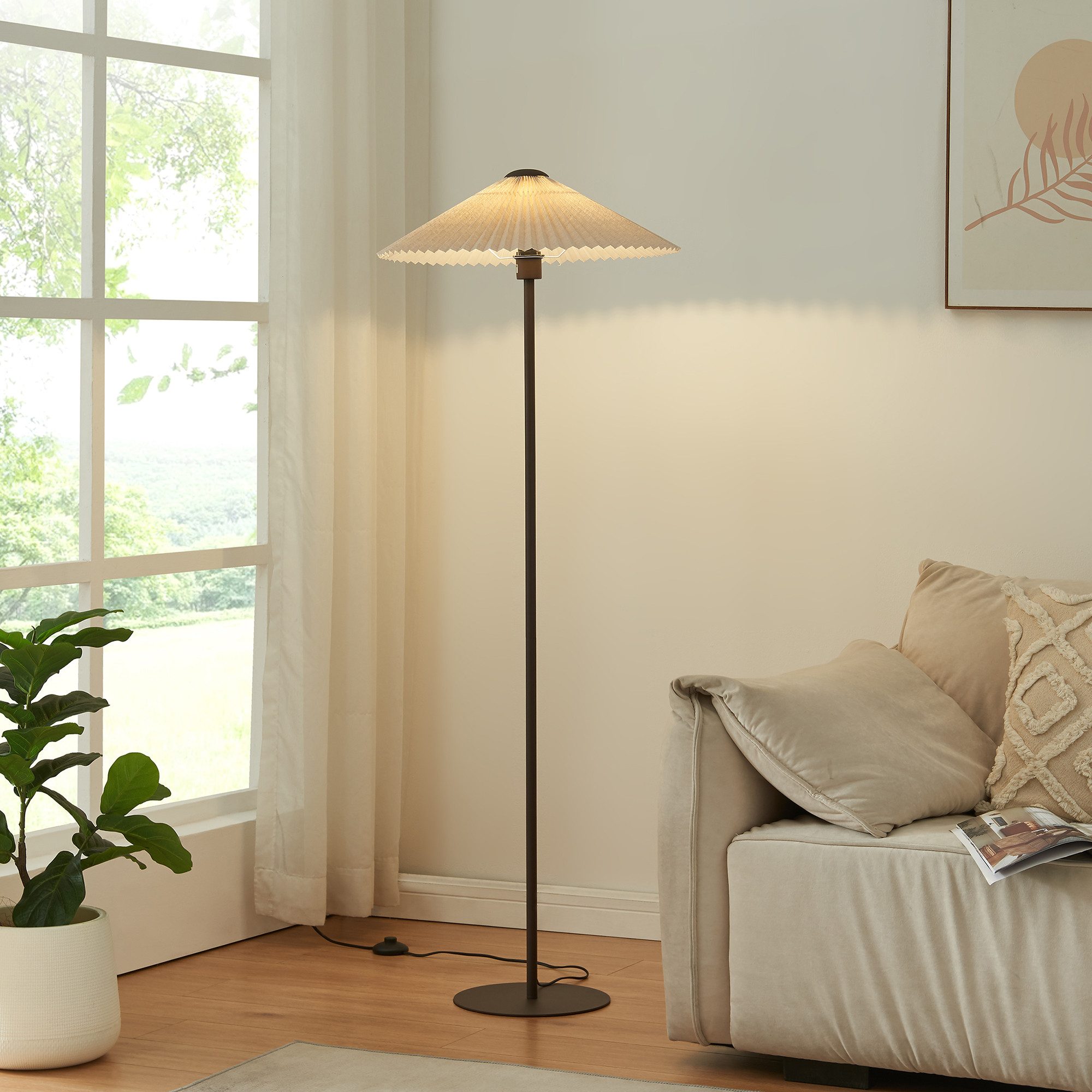 lux.pro Stehlampe, ohne Leuchtmittel, »Appledore« 1-flammig günstig online kaufen