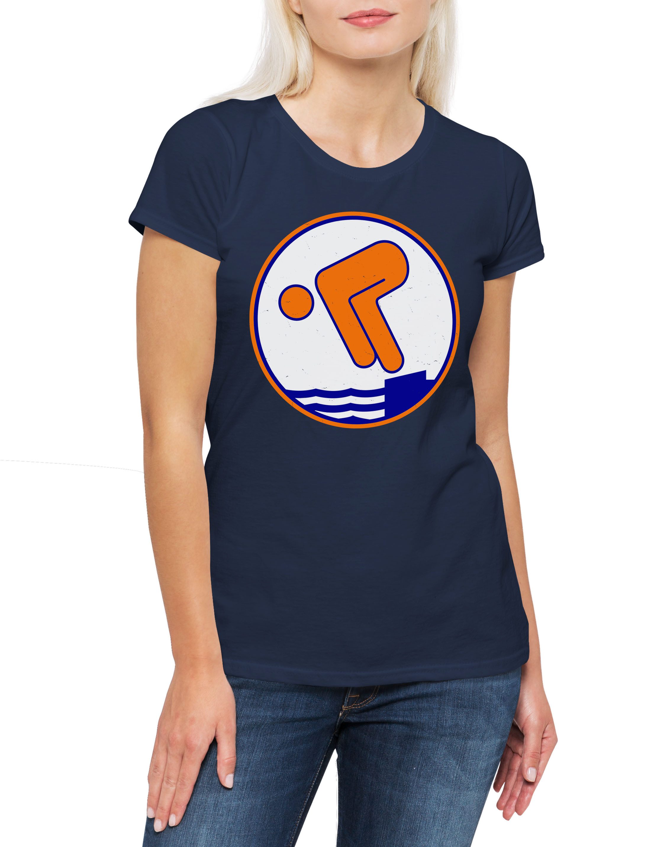 Print-Shirt Schwimmabzeichen Bronze Damen T-Shirt Sea Horse Seepferdchen