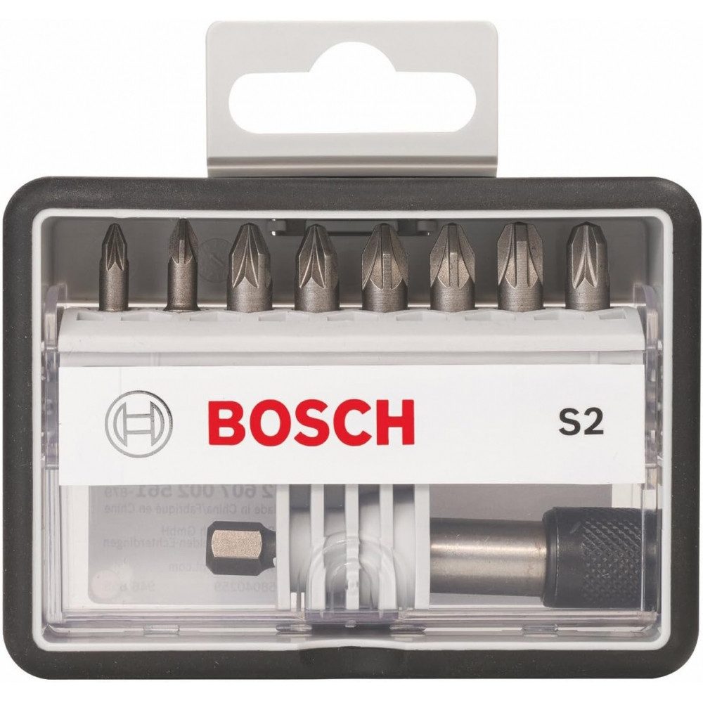 Bit-Set Professional Robust Line Extra Hard 8+1-teilig - Bit-Sortiment - grau