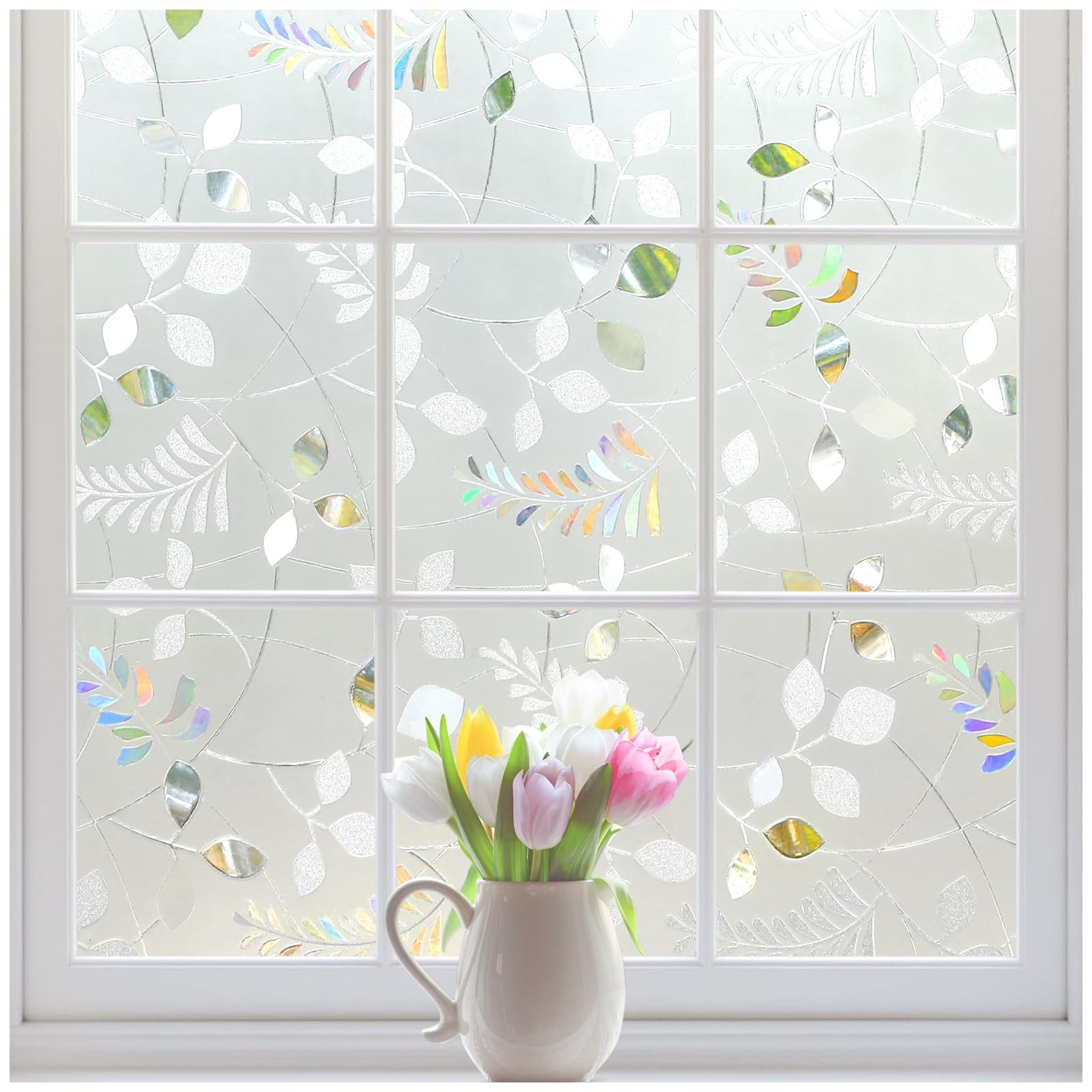 Coonoor Fensterfolie Mattes blumenfensterfolien, 3D Fensterfolie, günstig online kaufen