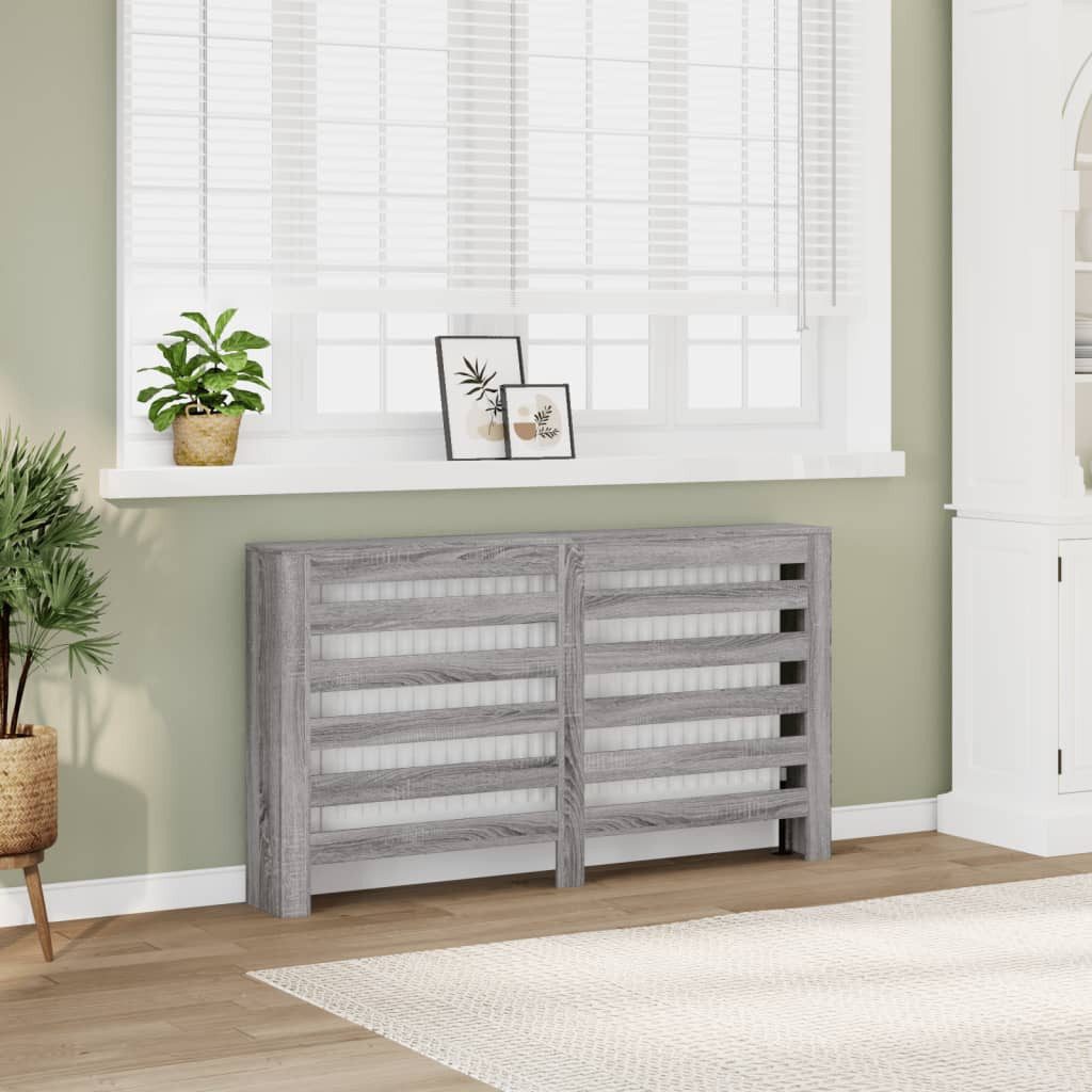 vidaXL Heizungsverkleidung, Heizkörperverkleidung Grau Sonoma 149x20x82 günstig online kaufen
