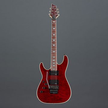Schecter E-Gitarre, Omen Extreme 6 FR Lefthand Black Cherry - E-Gitarre für Linkshänder