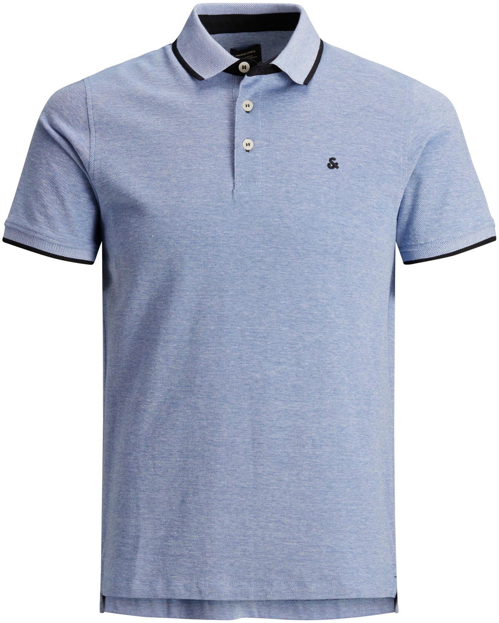 Jack & Jones Poloshirt JJEPAULOS im Doppelpack mit Logostickerei und Komfort (Packung, 2-tlg., 2er-Pack) unifarben mit Farbeinsatz, modisch, schmal, Baumwolle, Polokragen. Reduzierter Preis € 42,99. Unverbindliche Preisempfehlung € 57,99, (€ 21,50 pro 1 Stk)