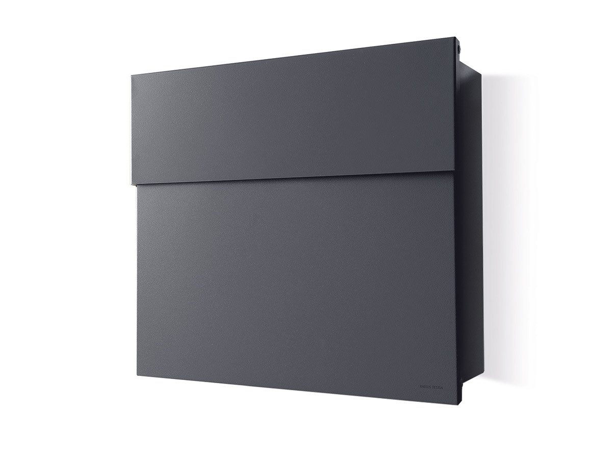 Radius Briefkasten Briefkasten Letterman 4 Anthrazit (RAL 7016) inkl. LED Licht