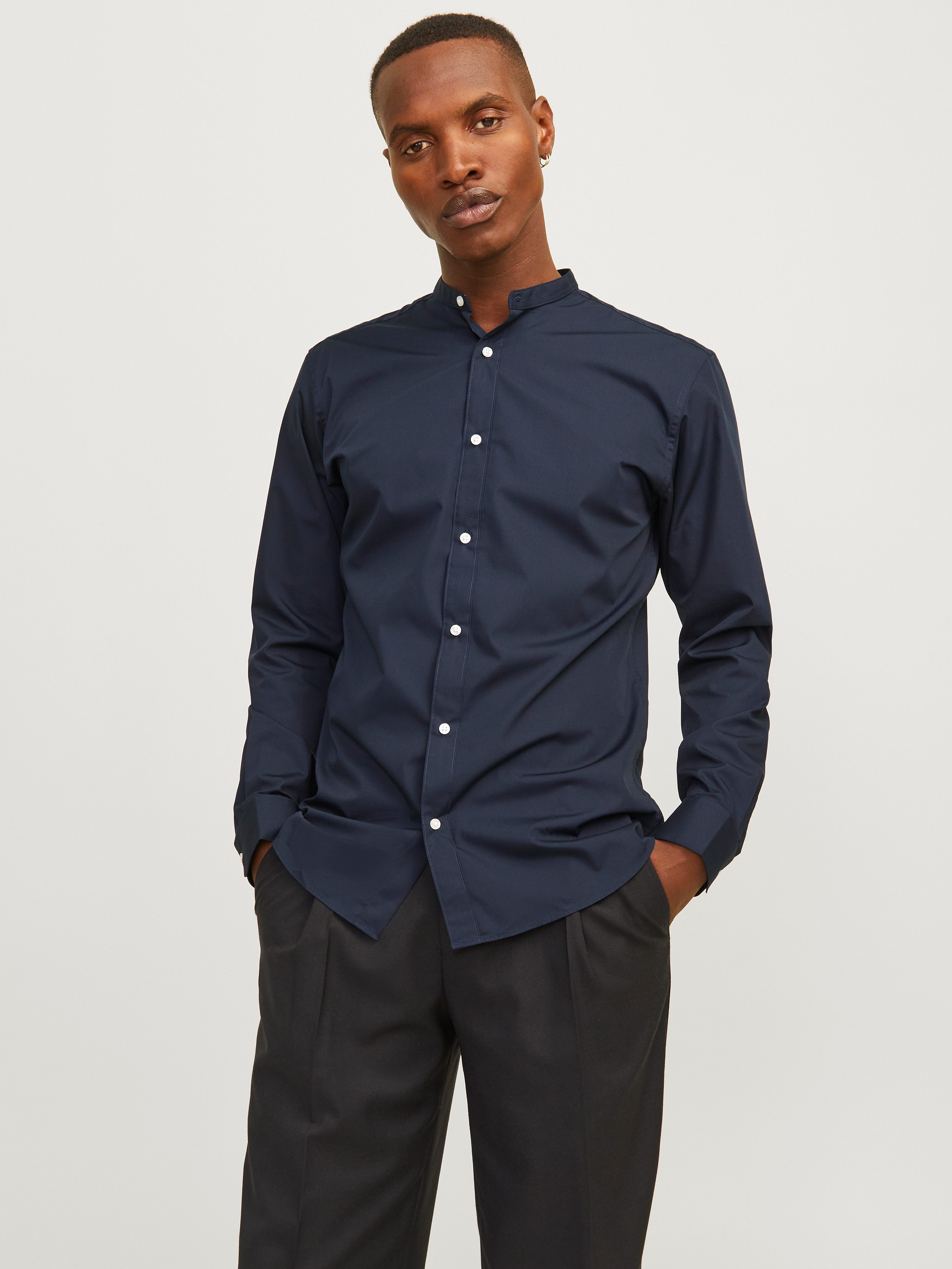 Jack & Jones Langarmhemd JJJOE SHIRT LS PLAIN MAO günstig online kaufen