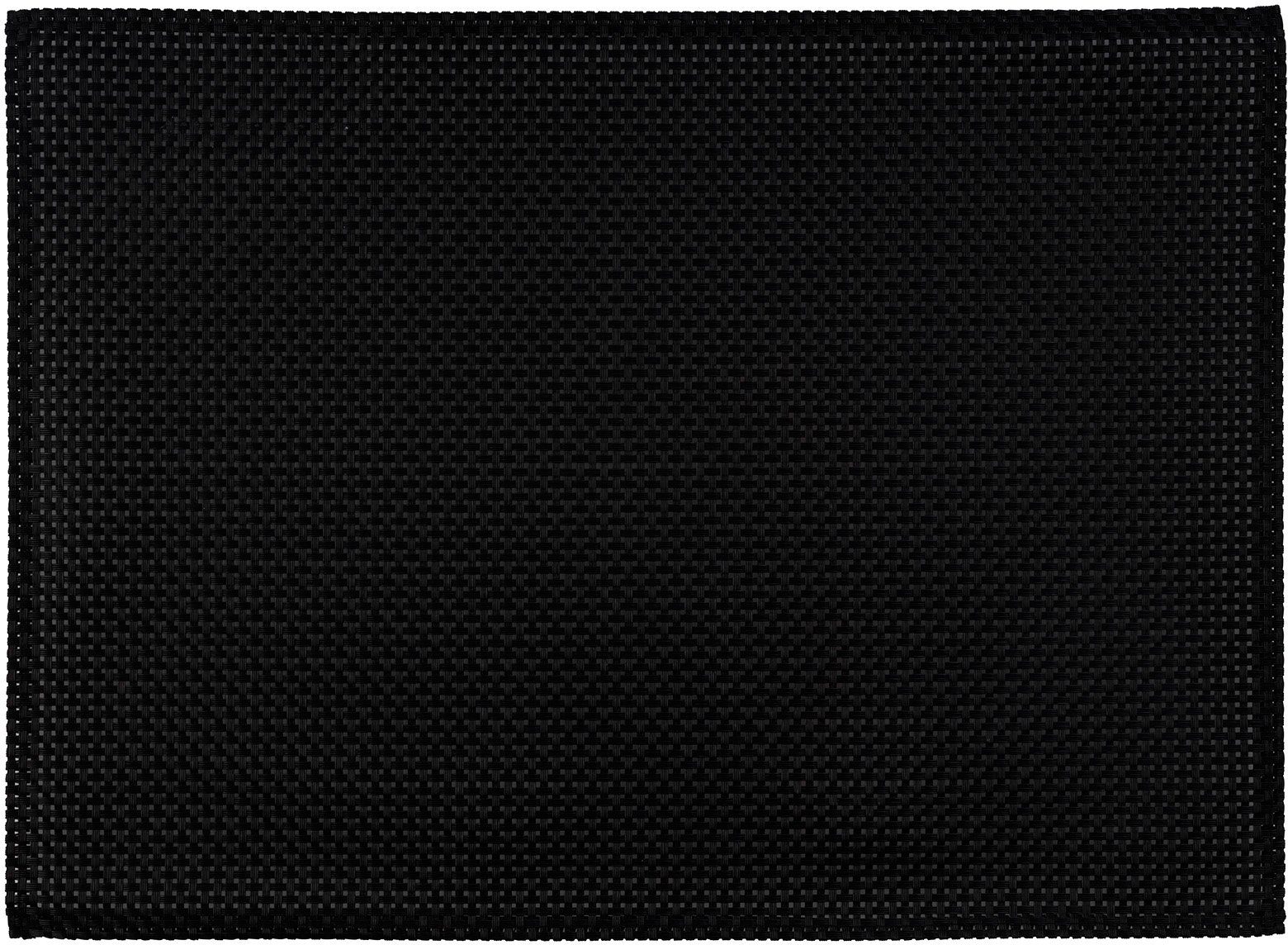 Platzset, Schmalband, APS, (6-St), mit leicht umgenähten Rand, abwischbar, cm schwarz 45x33