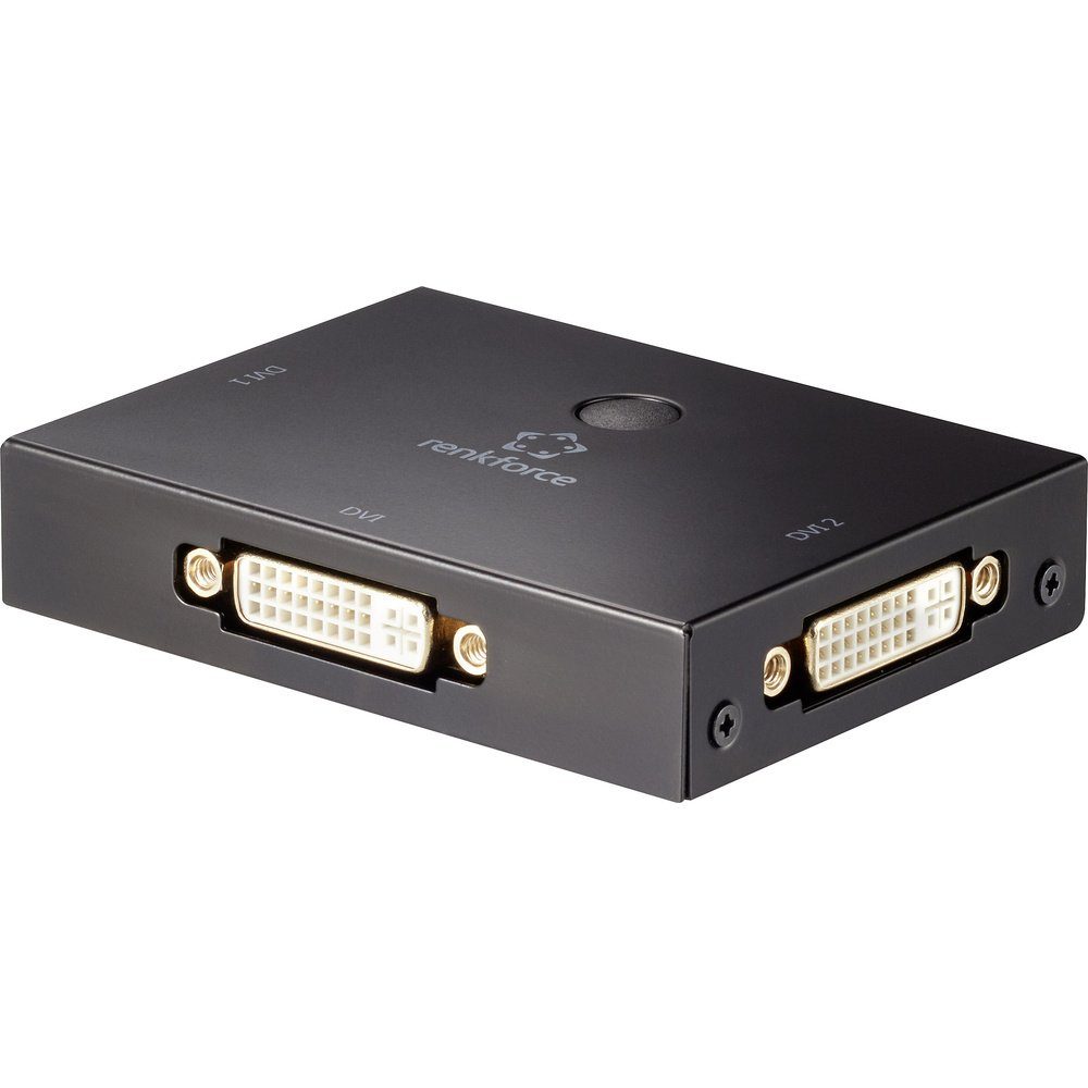 Renkforce 2 Port DVI-Switch bidirektional verwendbar Full HD 1080p @ Netzwerk-Adapter