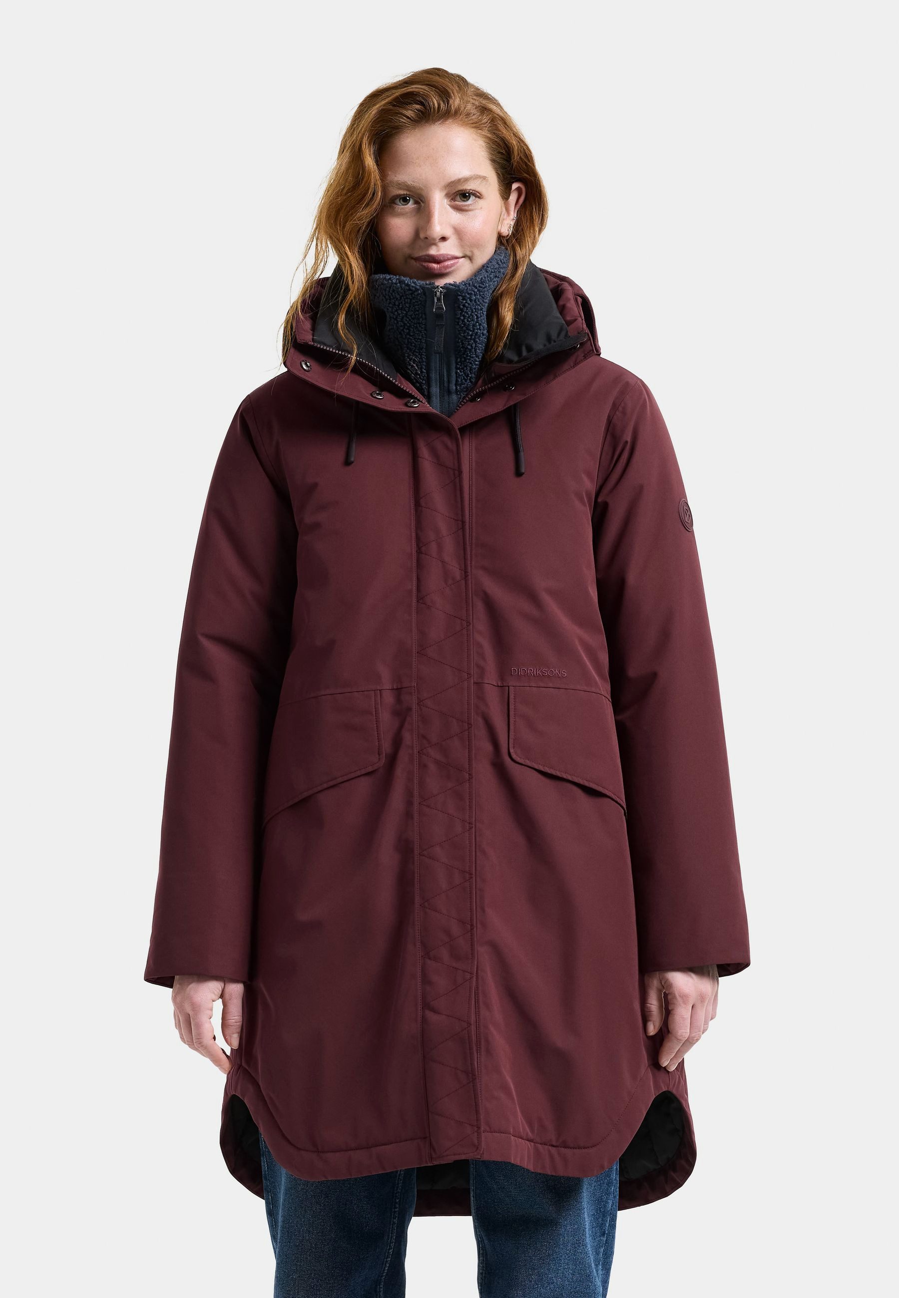 Didriksons Winterjacke Damen Winterparka Wasserdicht LILIAN mit Kapuze mit Taschen