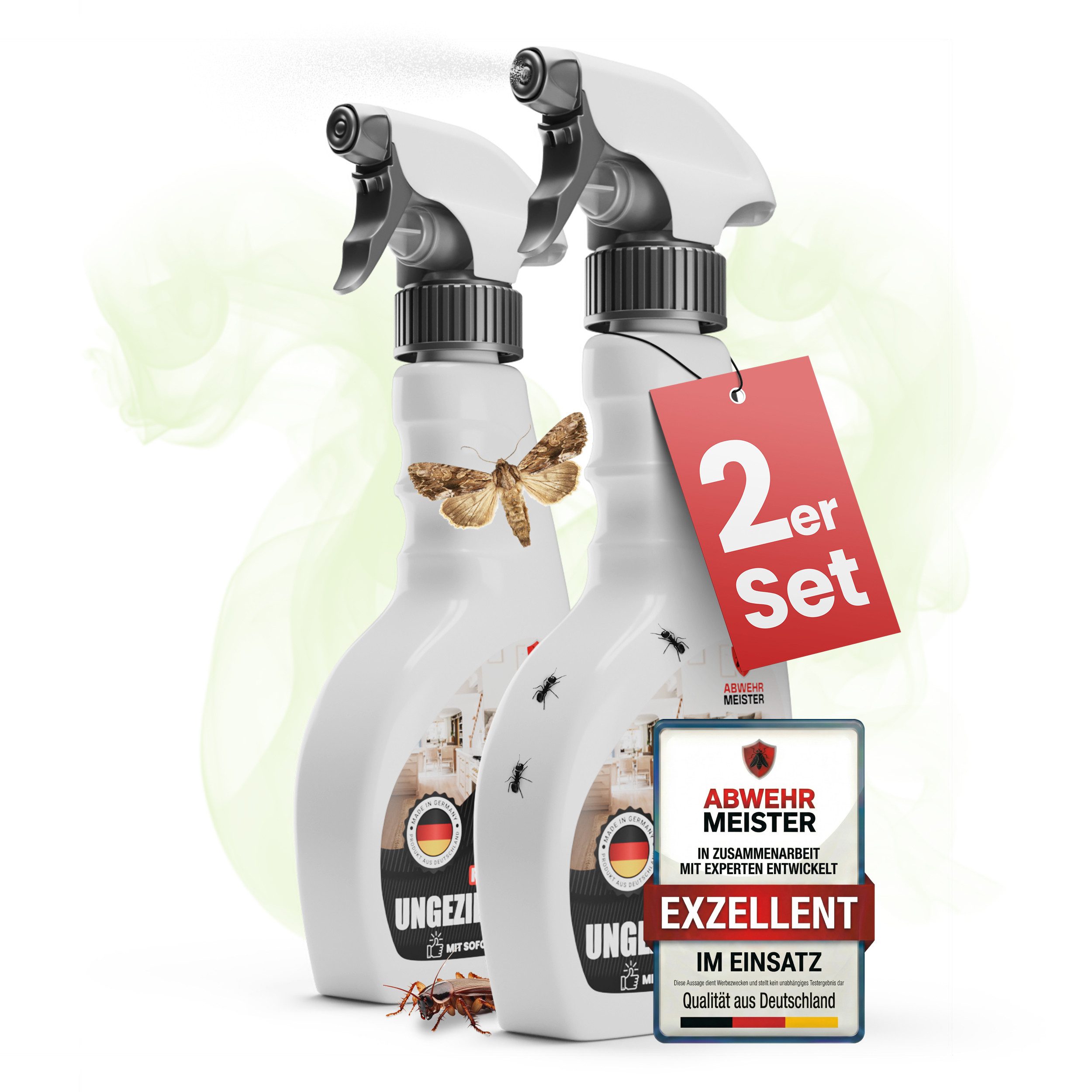 ABWEHR MEISTER Insektenspray Orginal Repell Ungezieferspray [500 ml], 2-St.