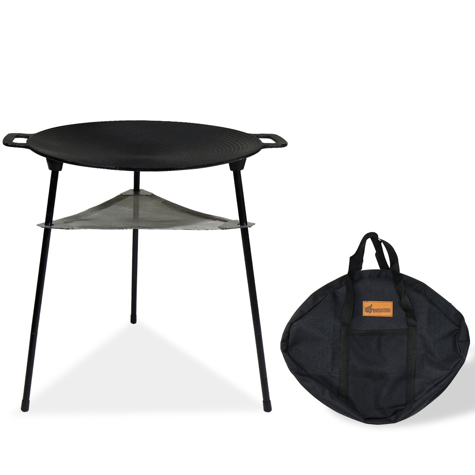 CCLIFE Grillplatte CCLIFE BBQ Grillpfanne Koreanische aus Gusseisen Runde Grillplatte