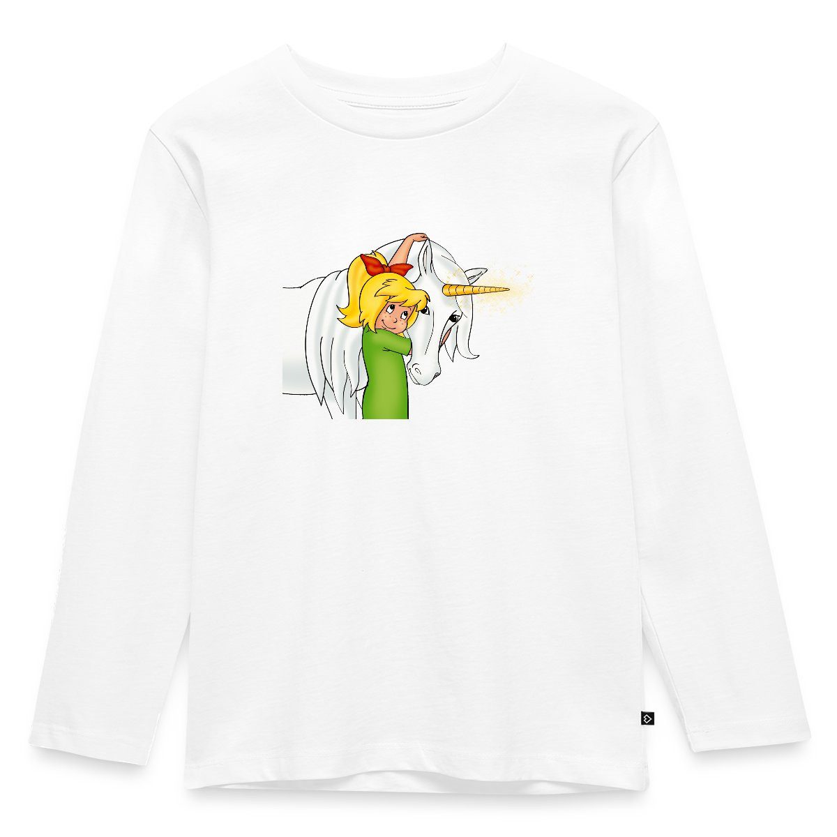 T-Shirt Bibi Blocksberg Mit Einhorn Goldhörnchen Kinder Premium Langarmshirt