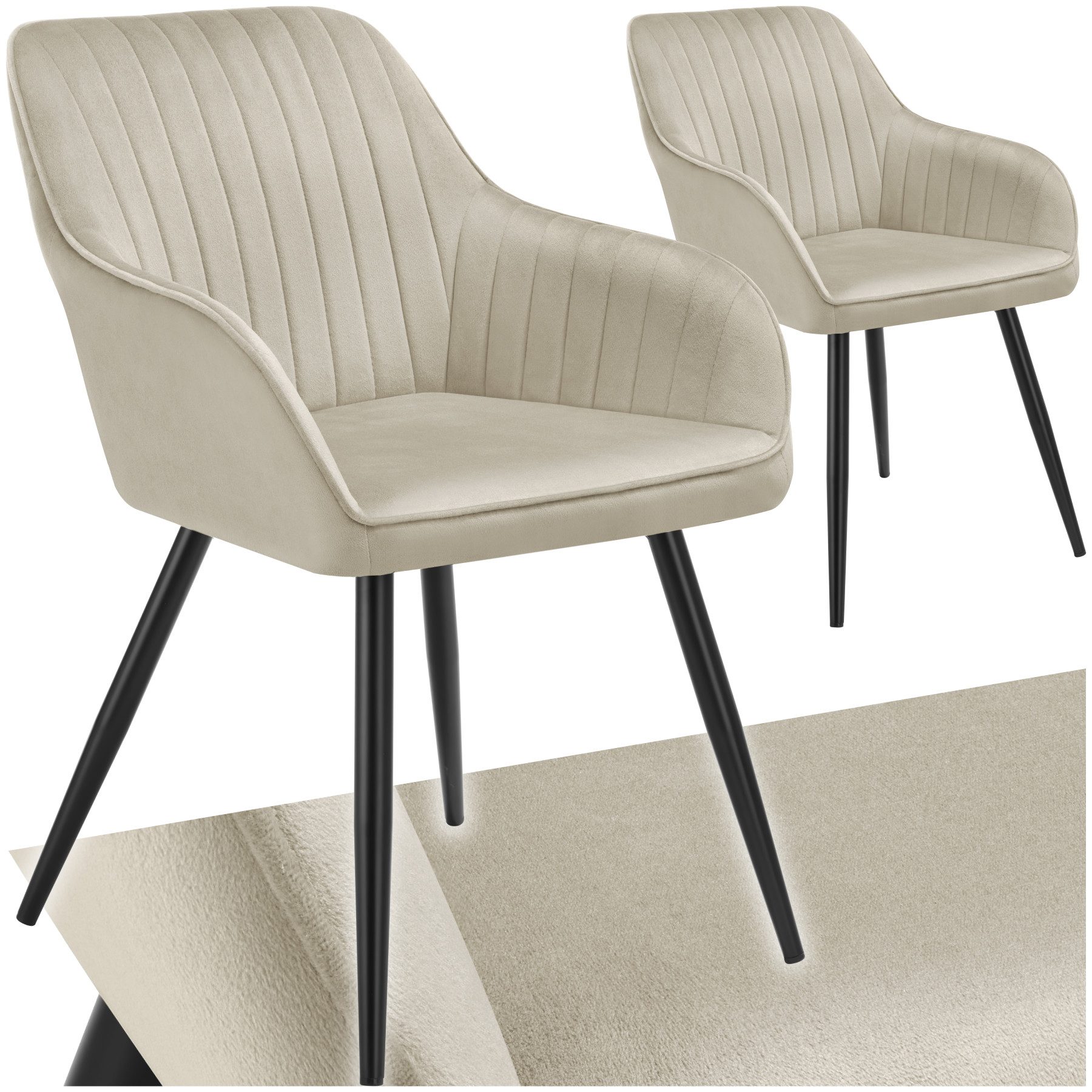tectake Esszimmerstuhl Marilyn (Set, 2 St), günstig online kaufen