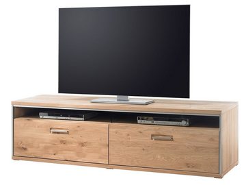 möbelando TV-Board TV-Board >Medina< in Asteiche Bianco geölt aus Metall - 184x51x52cm, 184 x 51 x 52 cm (B/H/T)