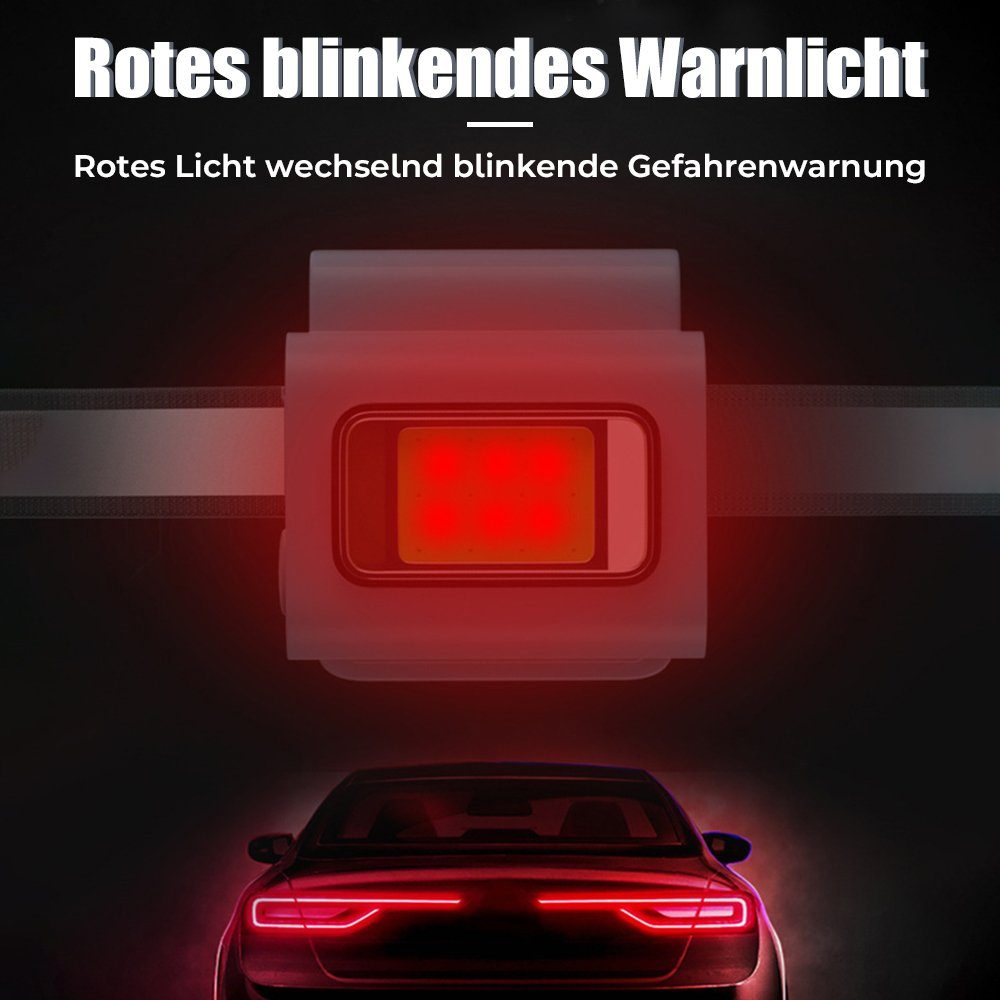 Nachtlaufende Wasserdicht fest integriert, LED Lichtmodi 5 LED-Silikon Beleuchtung, LED Nachtlicht Lauflicht, mit MDHAND IPX6 magnetischem mit Tageslichtweiß,