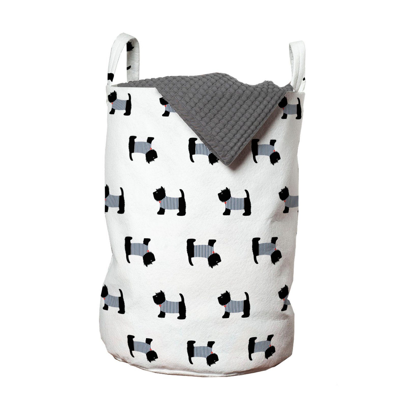 Abakuhaus Wäschesäckchen Kordelzugverschluss mit Breed Wäschekorb Dog Seemann-Hemd Waschsalons, mit für Scottie Griffen