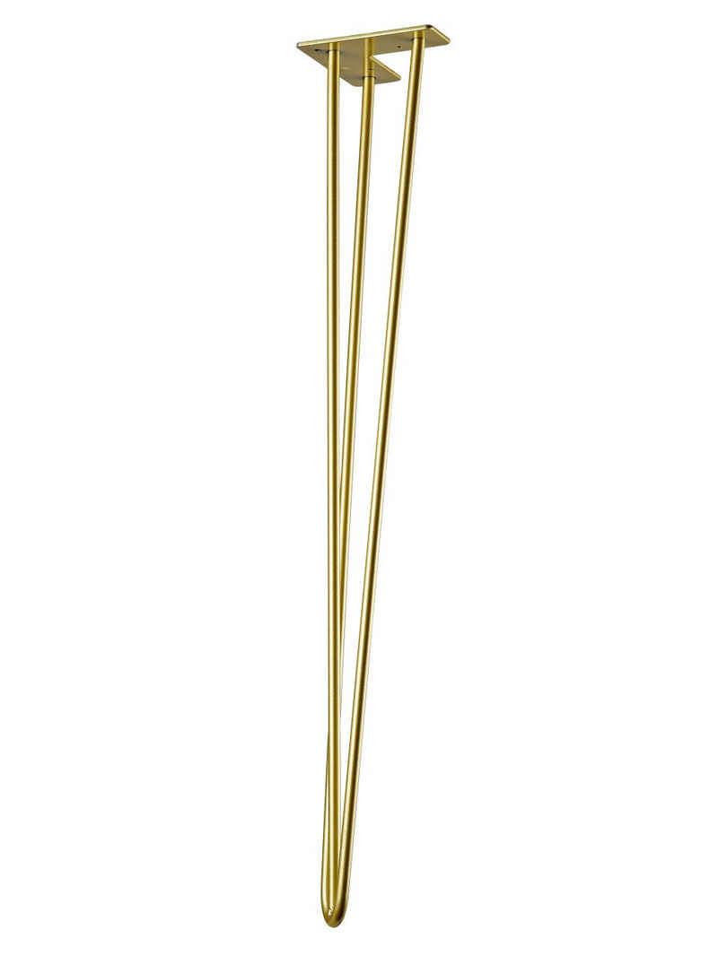 Hettich Tischbein Hettich Hairpin 71 x 12 x 12 cm Stahl gold - 1