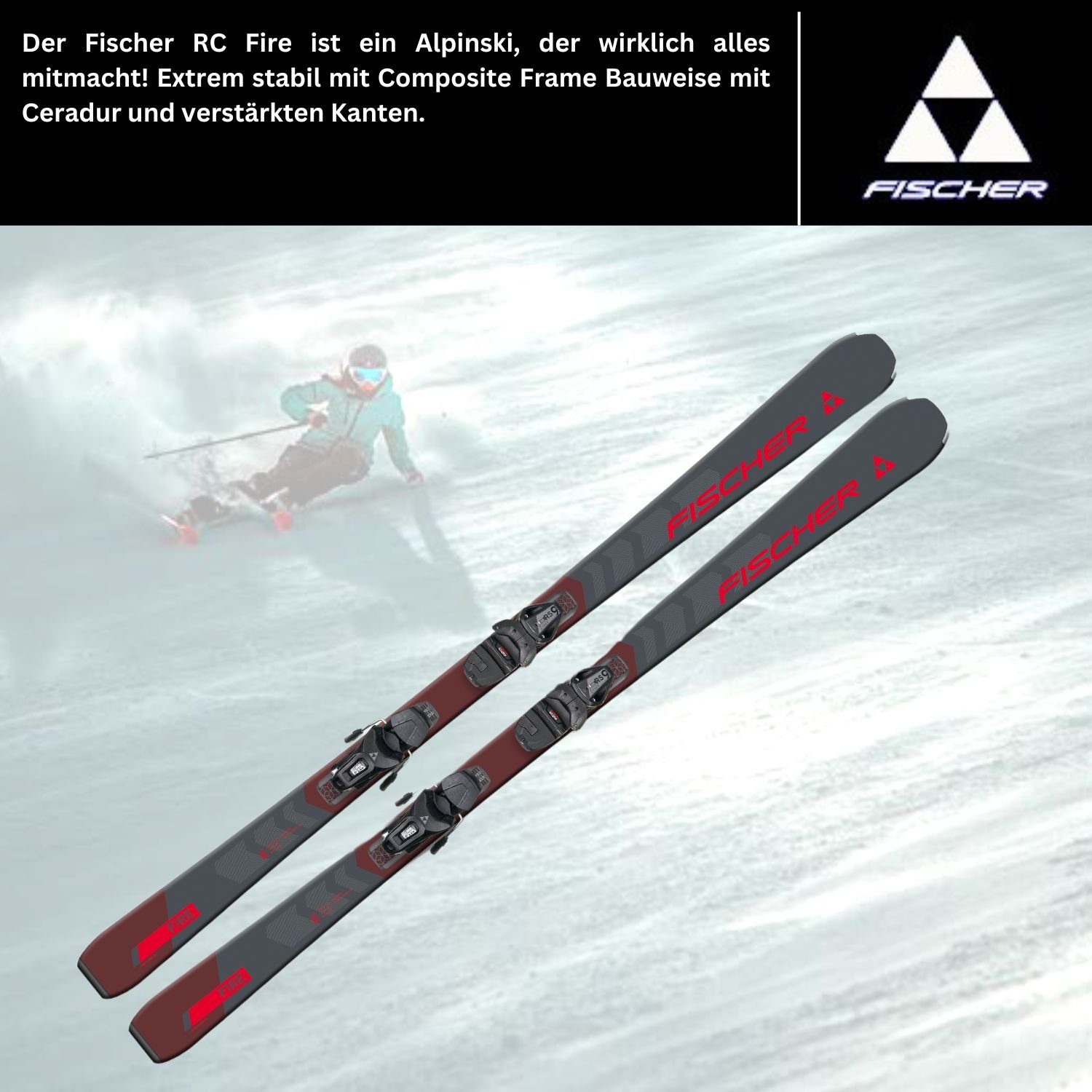 Z2,5-9 Fischer SLR Sports SLR Fischer RC Rocker Ski, Trend Bindung Ski RS9 2024 +