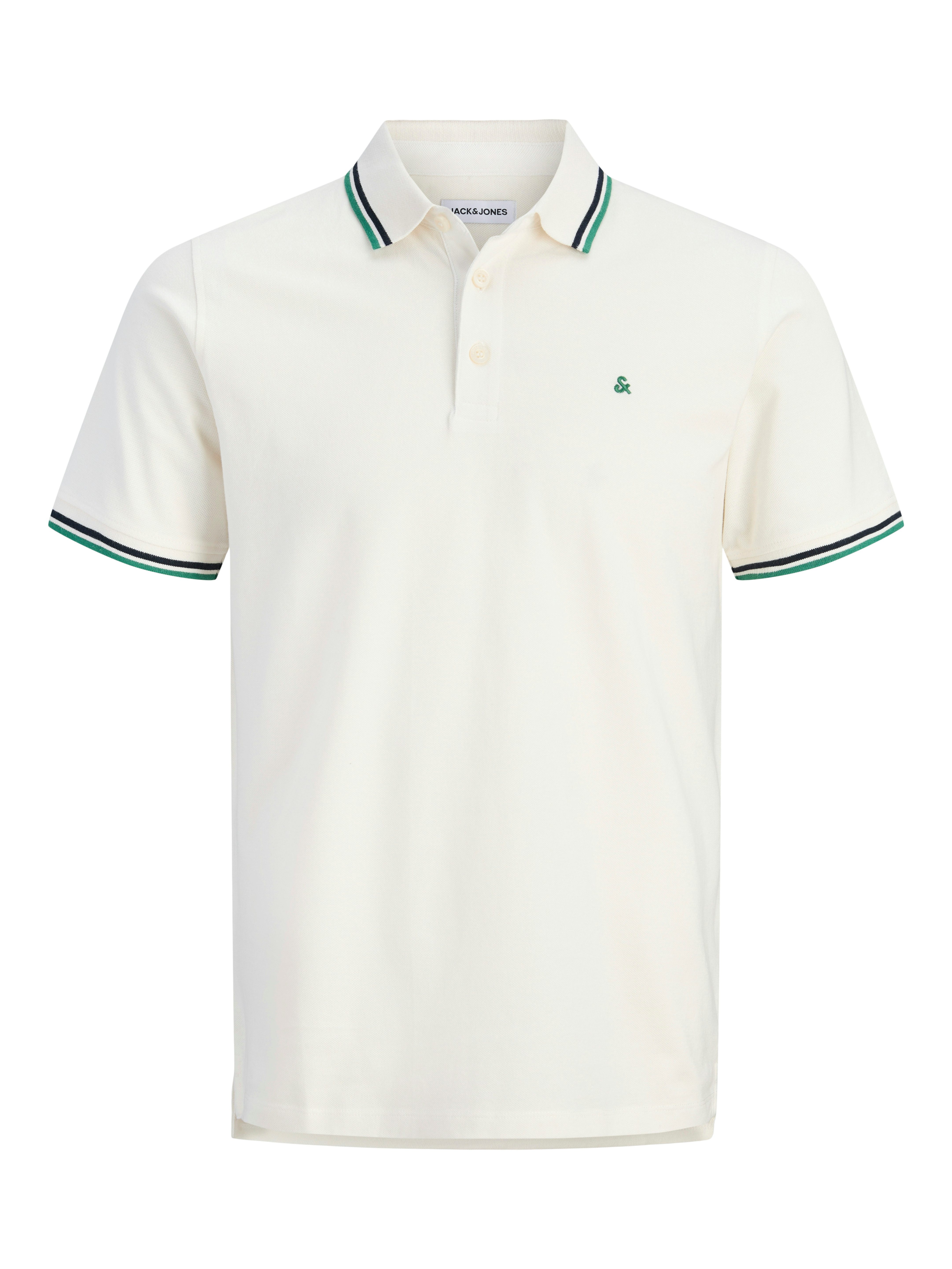 Jack & Jones Poloshirt JJEPAULOS Poloshirt mit klassischem Kragen und figurbetonter Form Logostickerei, modisch, schmal, Baumwolle, Polokragen – Bild 5 von 5
