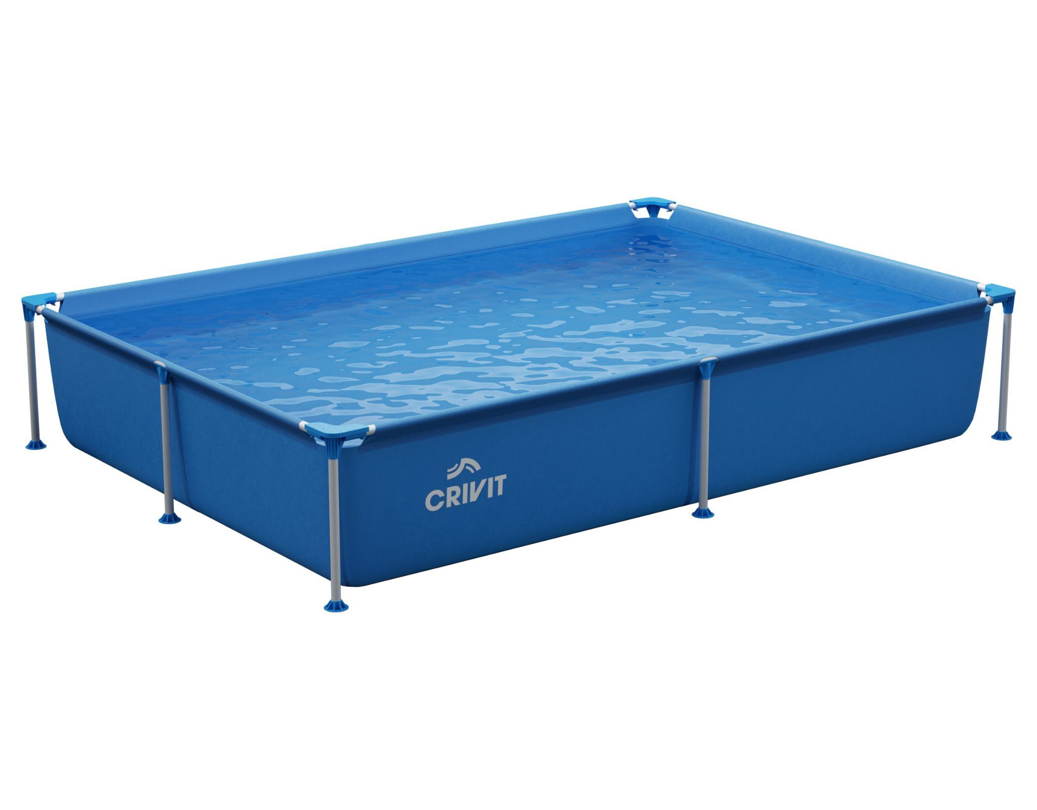 crivit Rechteckpool Gartenpool Framepool Rechteckig Aufstellpool PVC 228x159x42cm 1150L