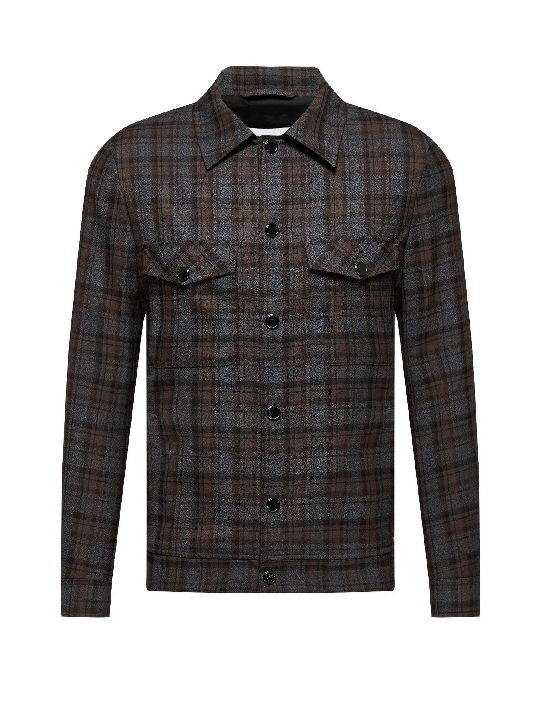 Van Gils Businesshemd Herren Slim Fit Hemd mit Karomuster