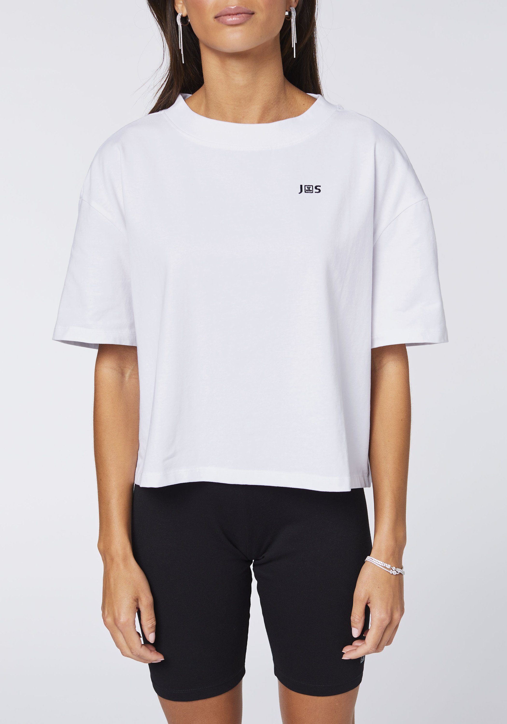 JETTE 11-0601 in SPORT White Bright Print-Shirt Länge cropped
