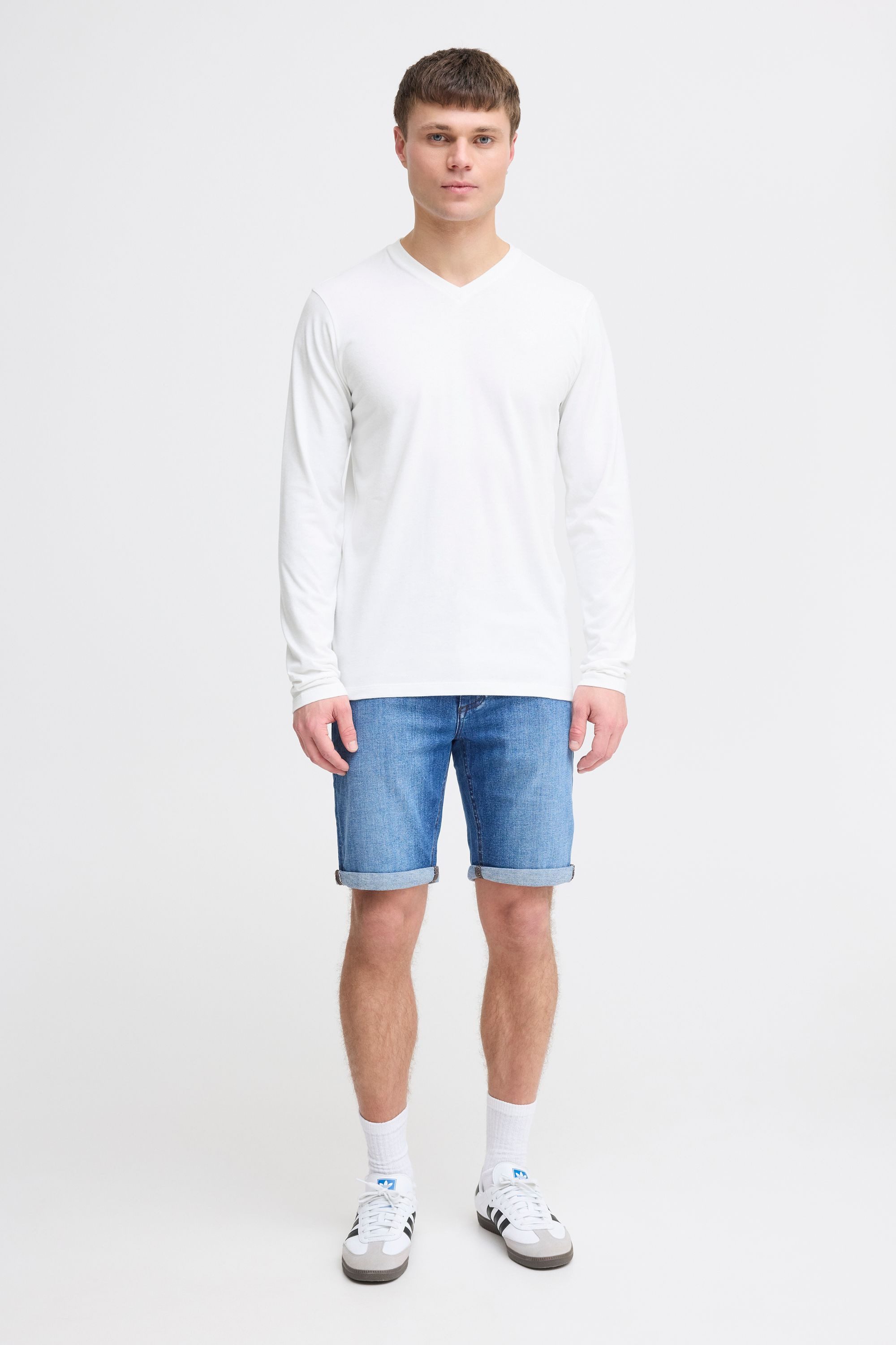 !Solid V-Shirt SDOdifan Klassischer Langarmpullover
