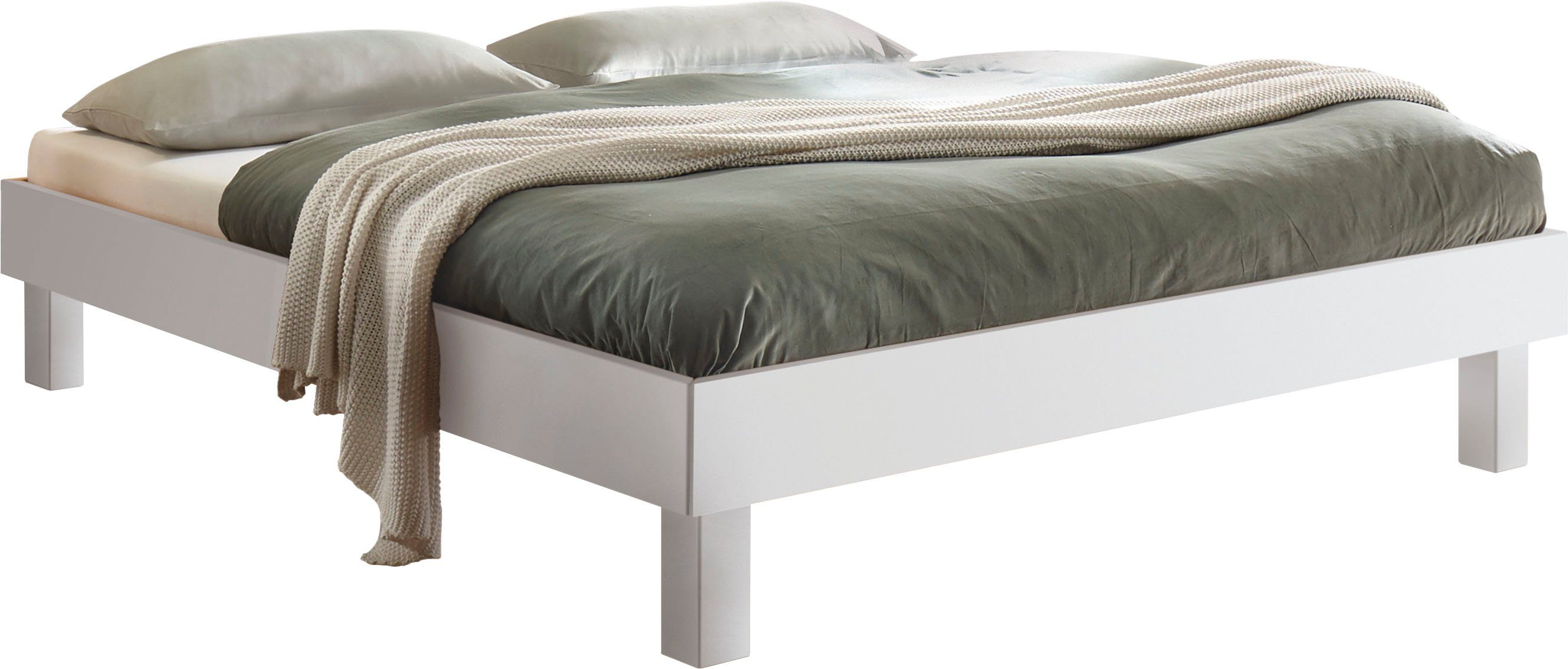 Weiße Massivholzbetten 200x200 online kaufen | OTTO