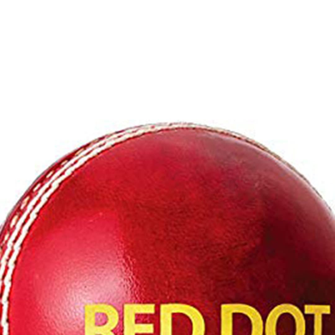 DSC Spielball Red Dot Leder Cricket Ball Geeignet für Praxis Spiel (Inhalt des Kartons: 1 Cricket-Ball, wasserdicht und für hervorragende Formbeständigkeit konzipiert), Turnier Spiel, Top Qualität Kork