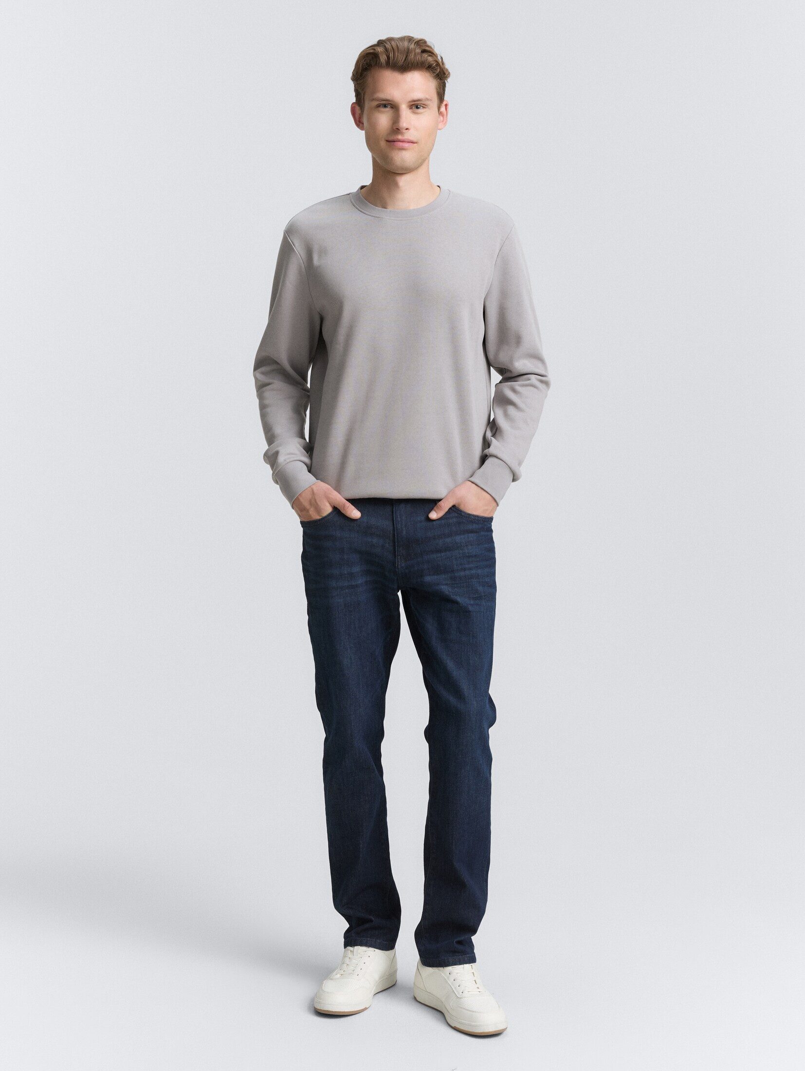 TOM TAILOR Sweatshirt Strick & Sweatshirts Basic Sweatshirt in Unifarben